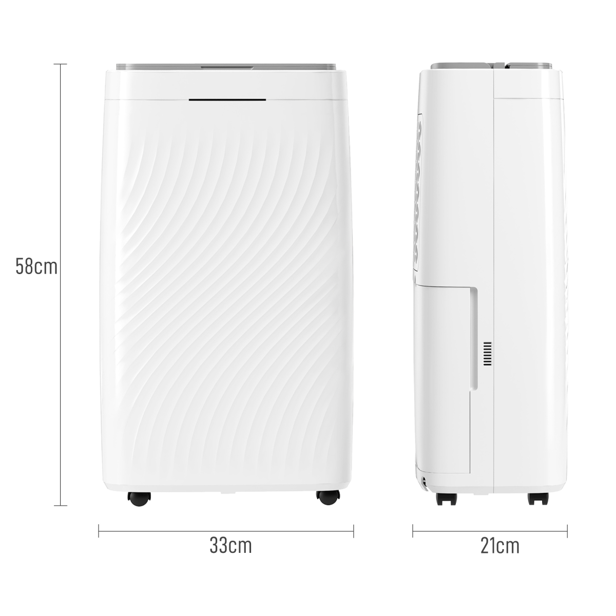 HOMCOM 16L Dehumidifier with 5.5L Tank, Filter, Auto Defrost & Timer