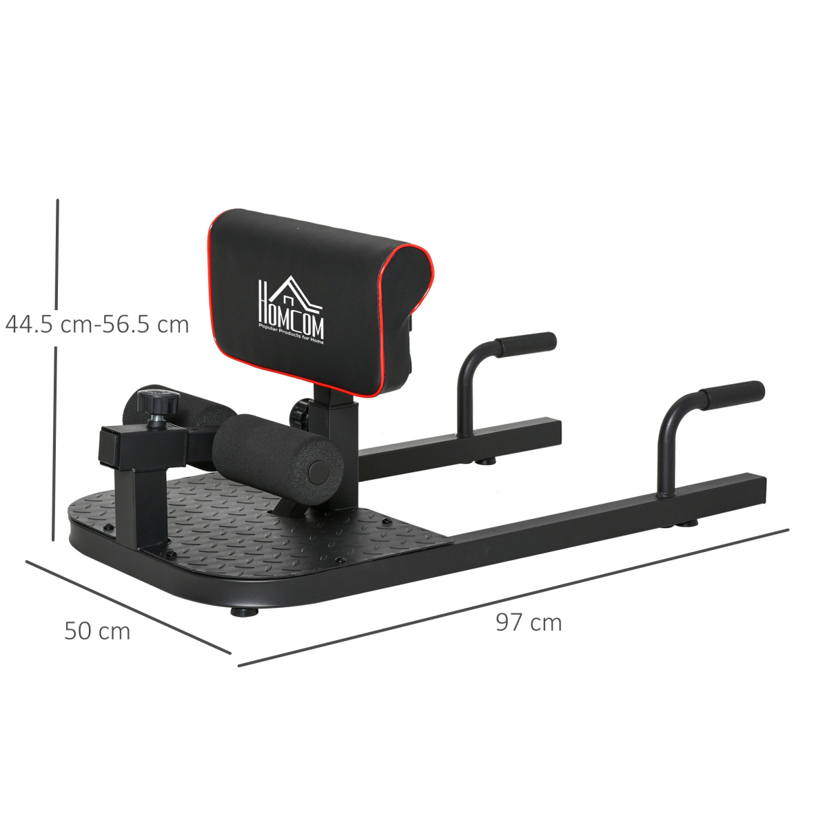 3-in-1 Squat Machine for Sissy Squats, Sit-Ups and Push-Ups, Adjustable Steel Frame, 120kg Capacity