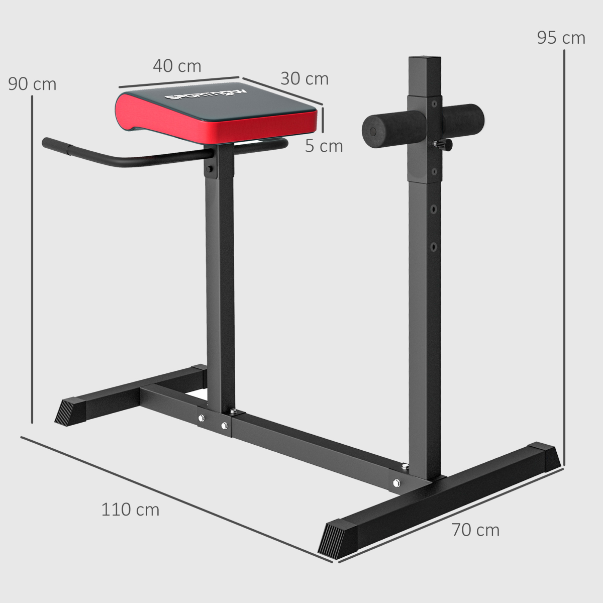 SPORTNOW Roman Chair Back Extension for Back, Abs & Glutes