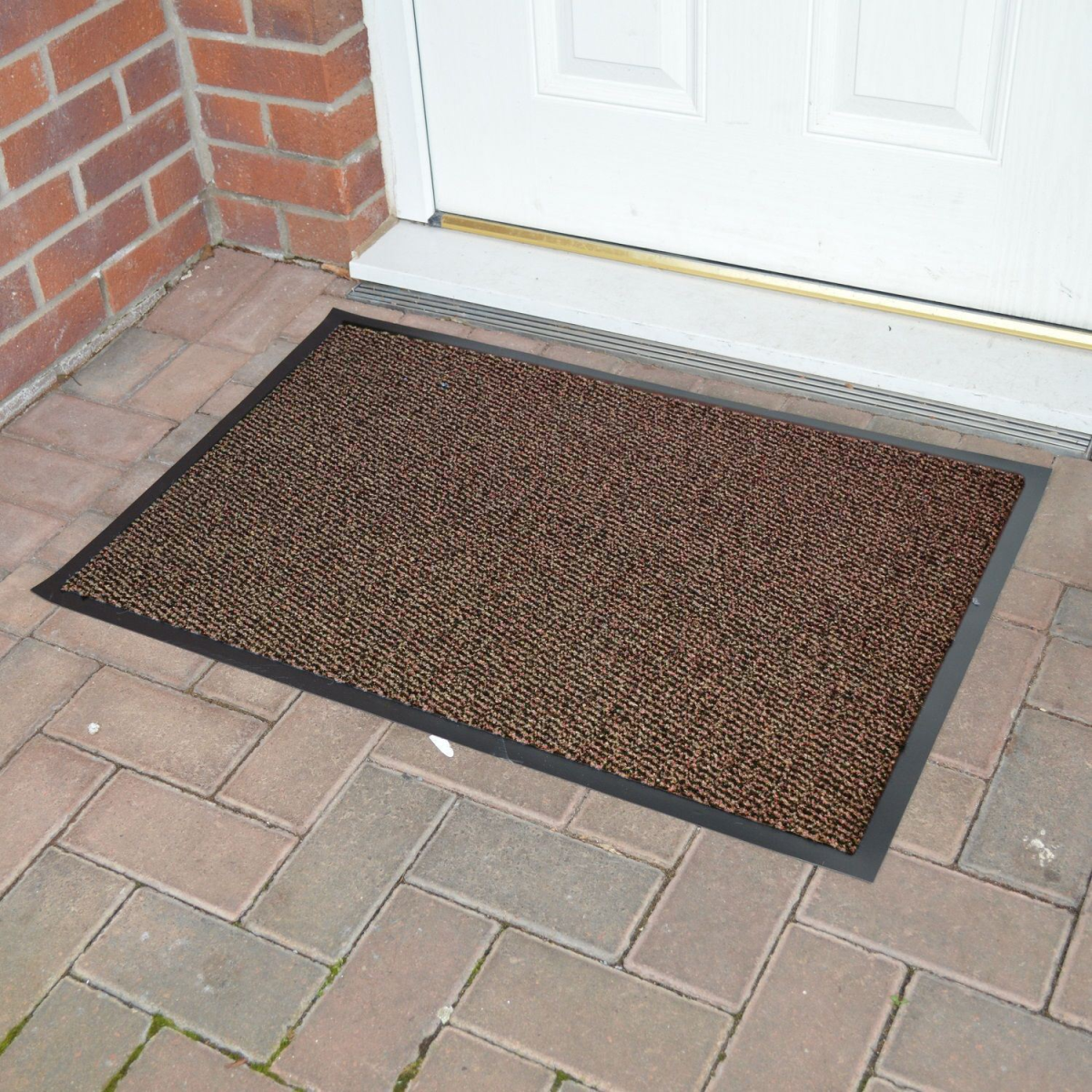 Brown Barrier Mat 50x80 - Hard Wearing Dirt Barrier Mat for High Traffic Areas