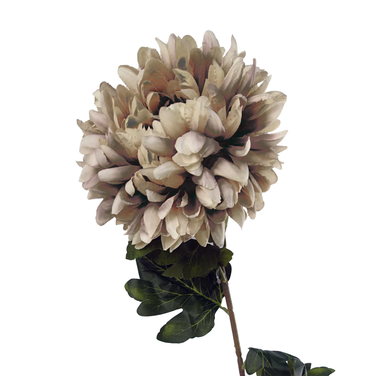 Leaf Pack of 6 75cm Extra Large Mushroom Reflex Chrysanthemum Silk Flowers