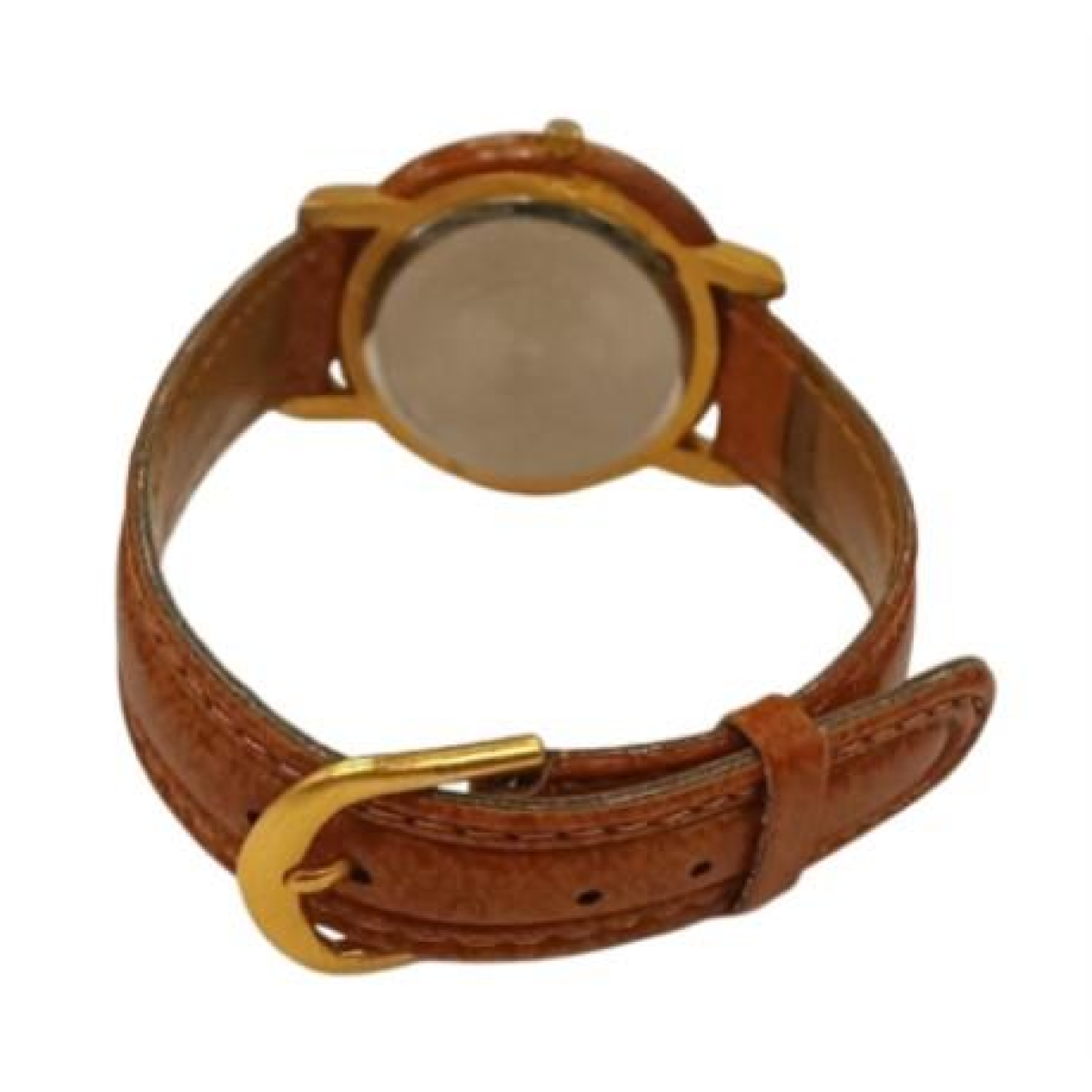 Imperial Ladies Leather Strap Watch with Wood Matt Brown Gold Trim Ball Pen IMP358R Watch Gift Set - CLEARANCE NEEDS RE-BATTERY & Refill