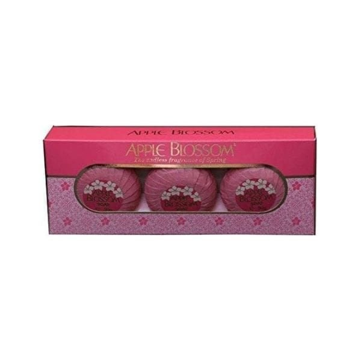 Apple Blossom Soap Trio, 3 x 50g Bars with Delicate Fragrance
