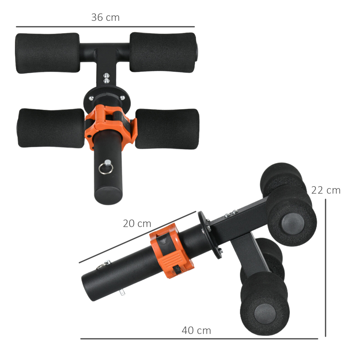 SPORTNOW Tib Bar Tibialis Trainer for 2in/5cm Weight Plates