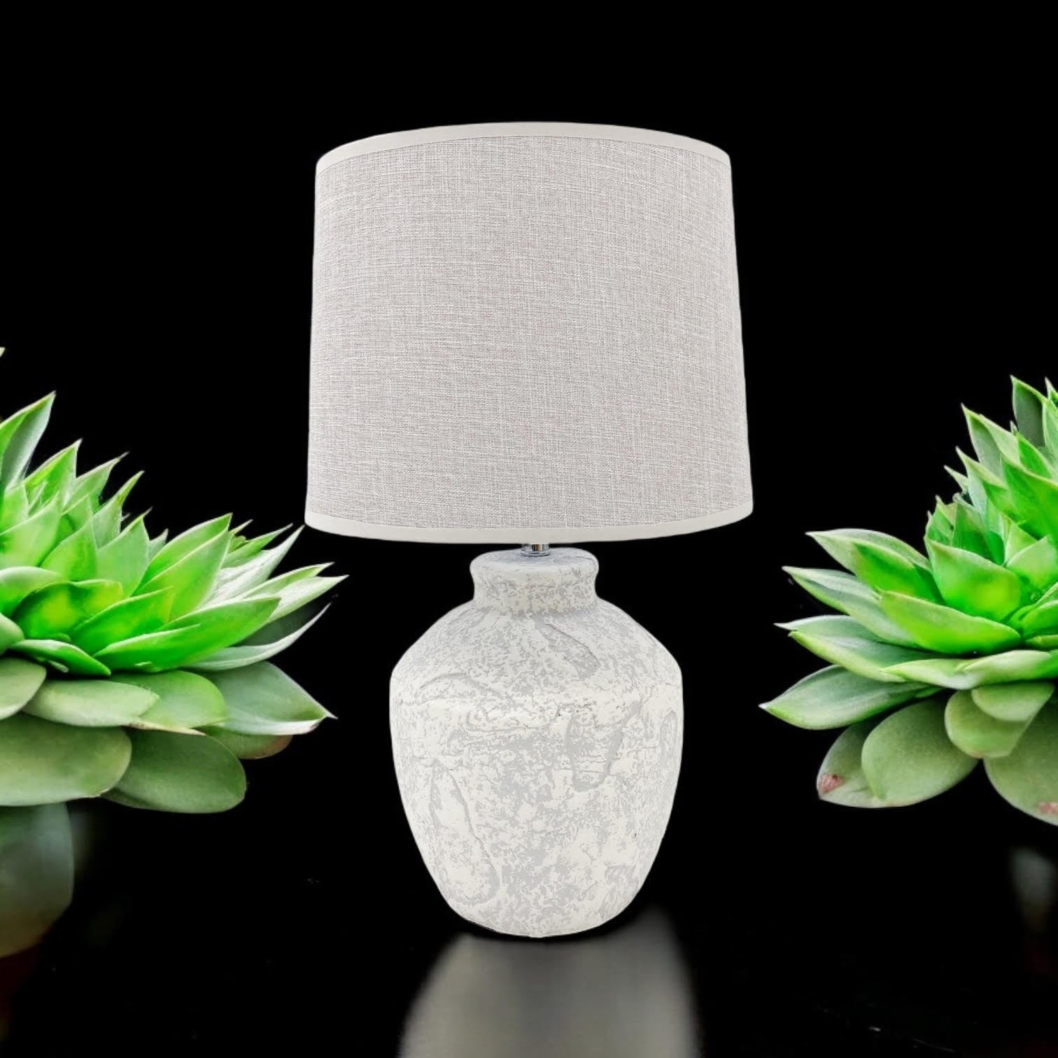 MSL 51x20x20cm Traditional Table Lamp with Inline Rocker Switch, Double Insulated, High Quality Shade