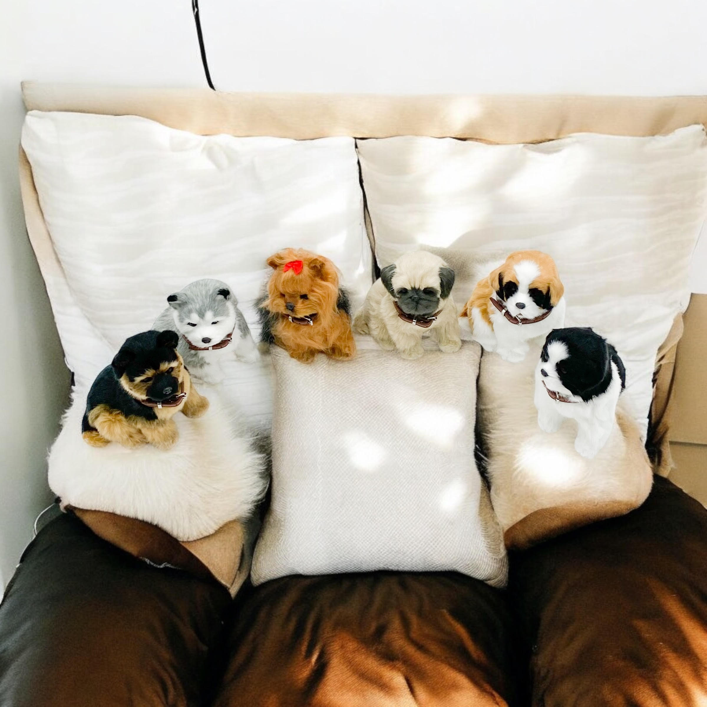 MSL 18cm Sitting Puppies Decorative Home Accessory Not a Toy
