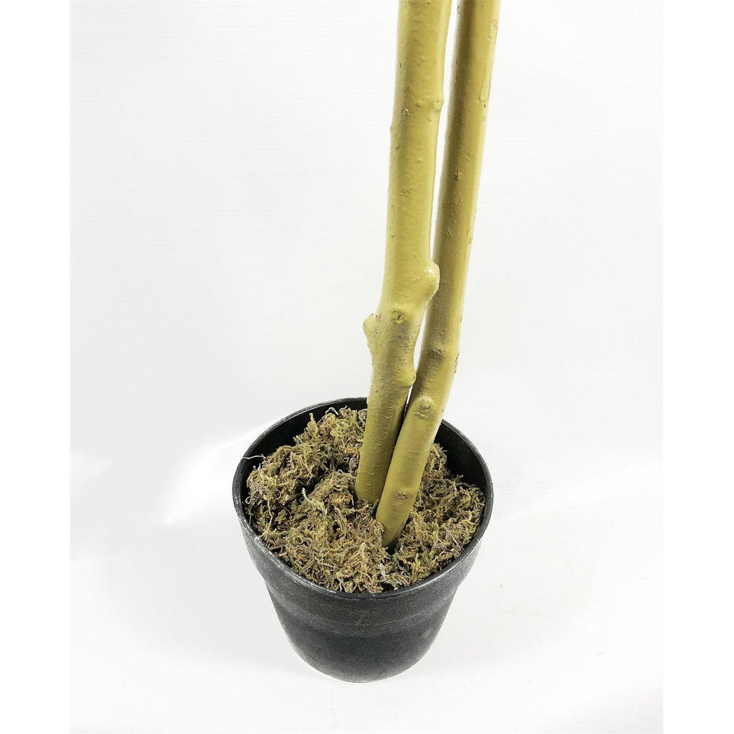 120cm Artificial Capensia Style Tree with Red and Green Foliage and Weighted Plastic Pot
