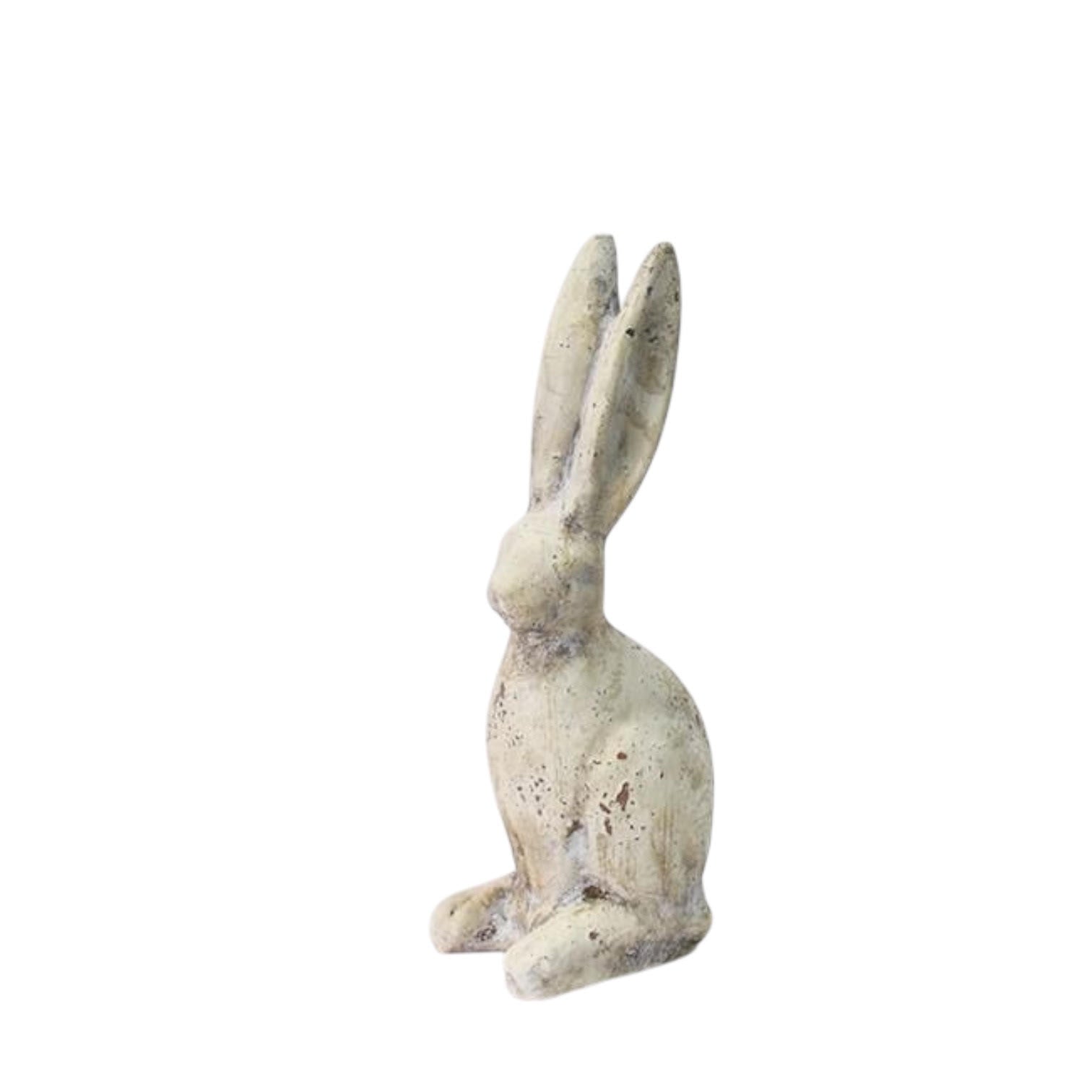 MSL 26cm Cream Cement Rabbit Garden Ornament
