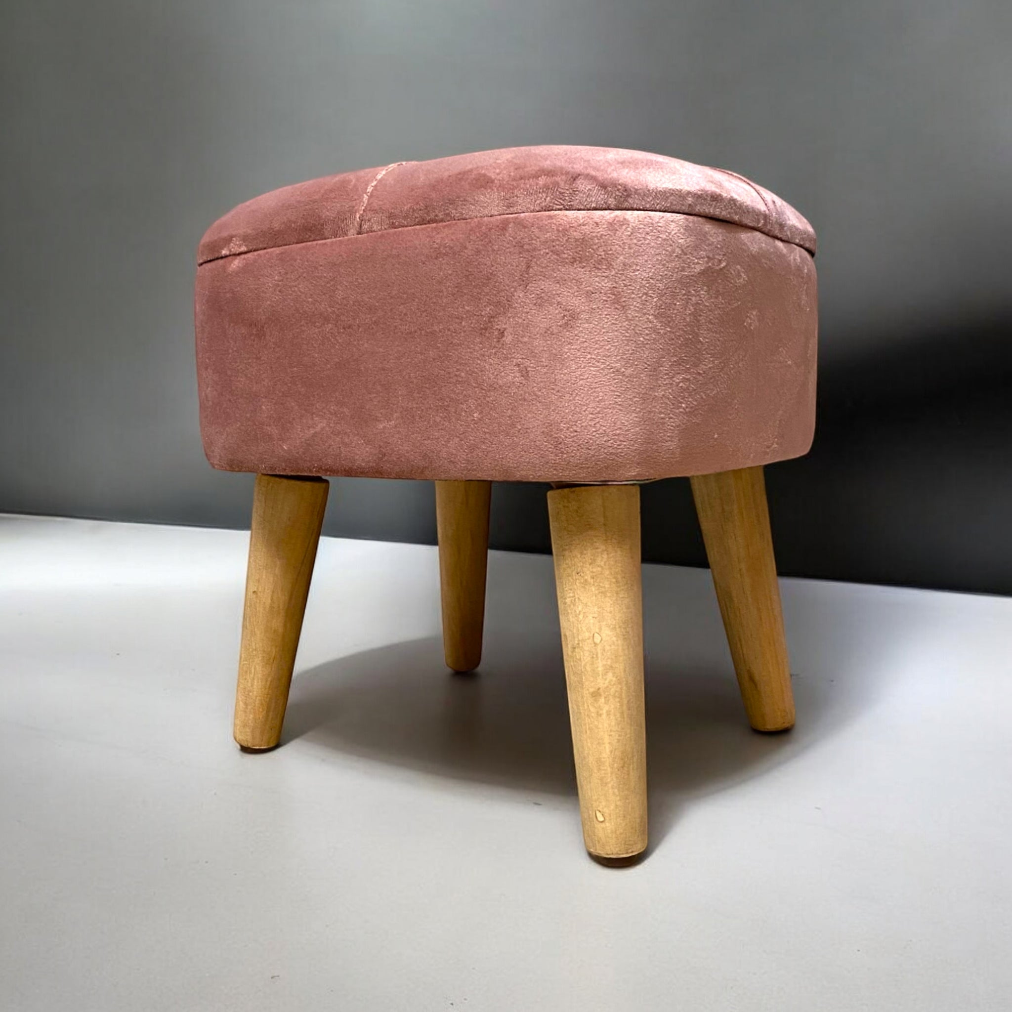 MSL Pink Wooden Stool