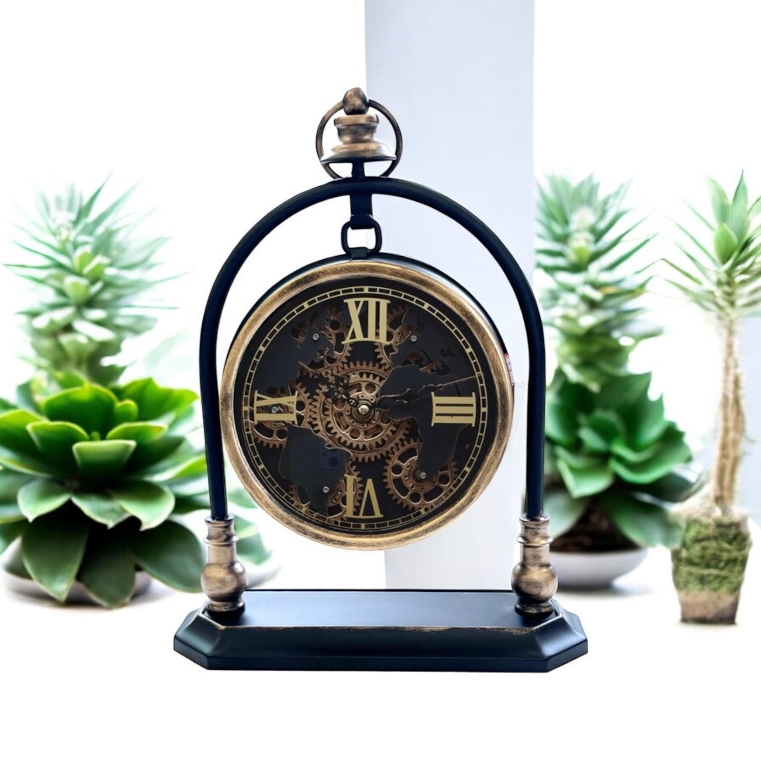 MSL 43cm Gear Clock, Hand Finished, 1 AA Battery