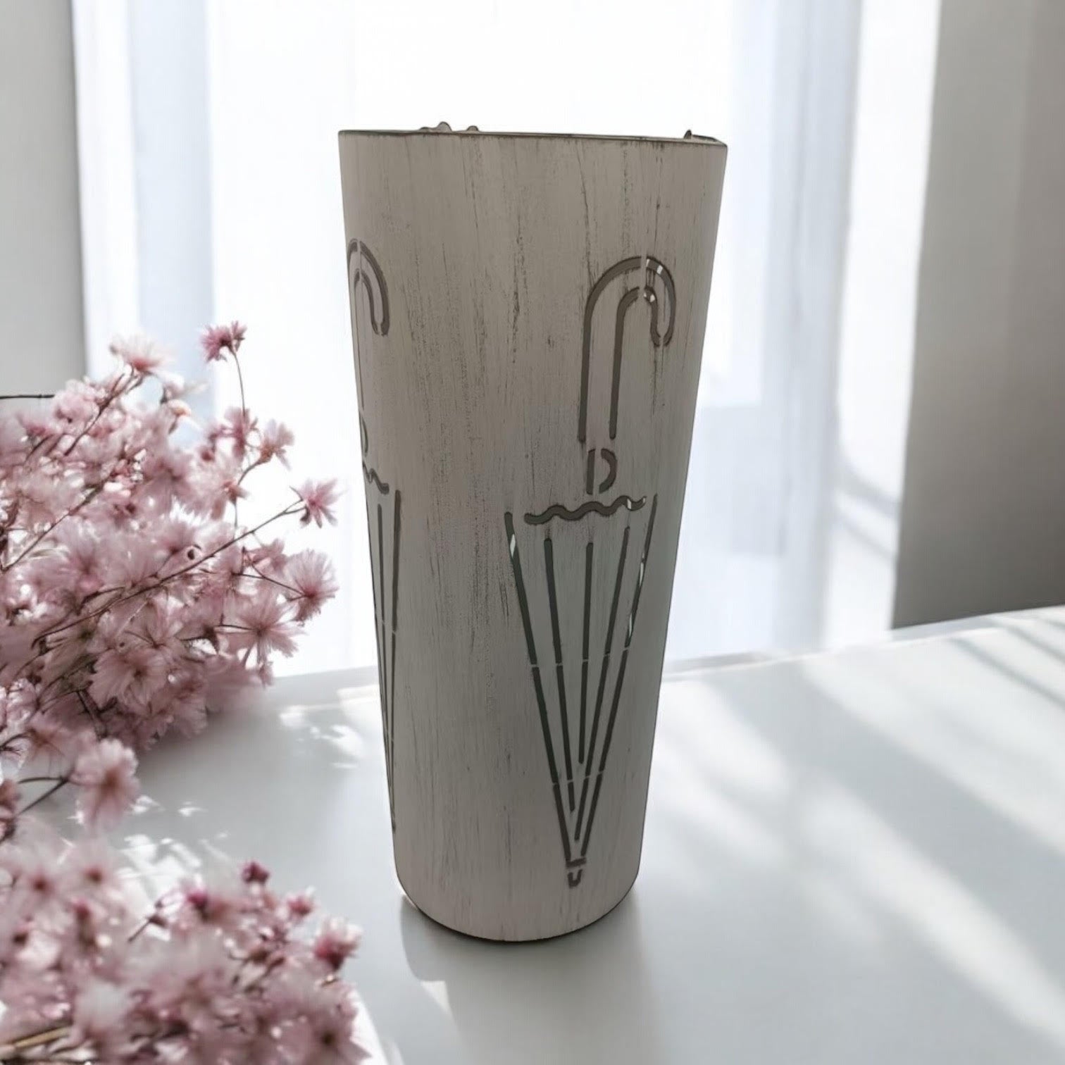MSL 49cm Cream Metal Umbrella Stand