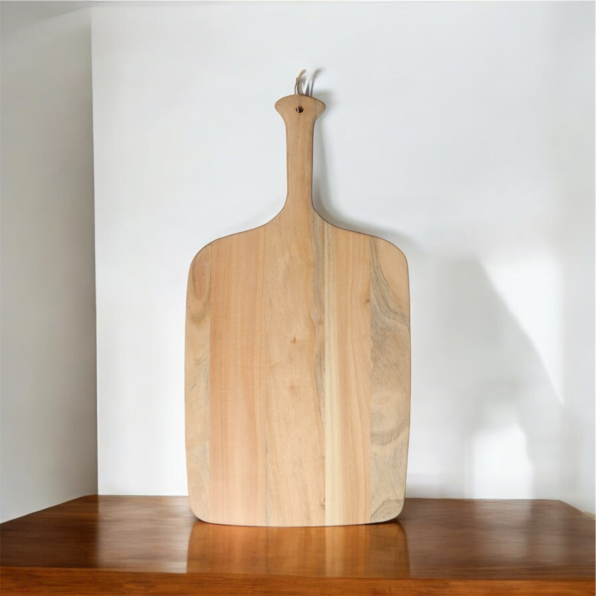 55cm Wooden Chopping Board, Large 100% Wood Worktop Protector, Hand Finished, Wipe Clean by MSL