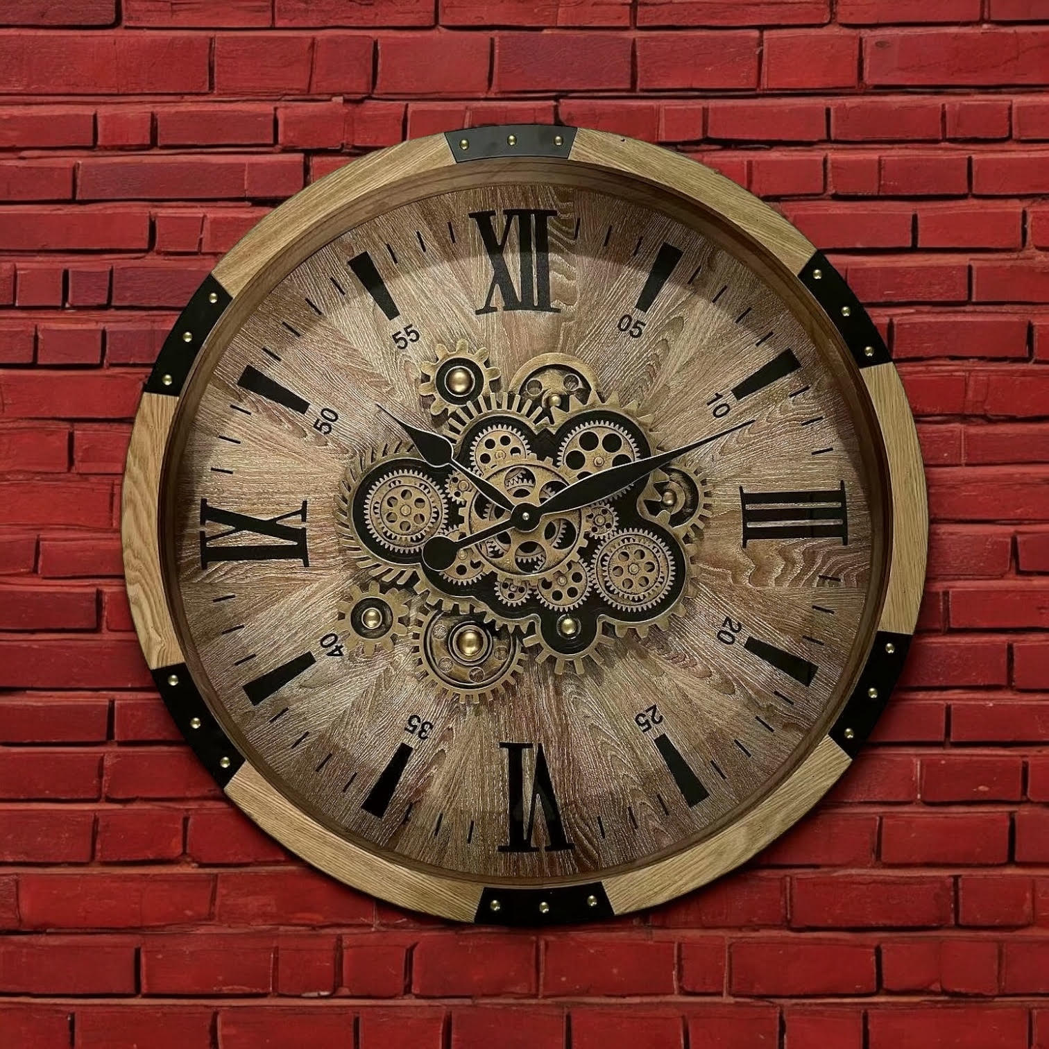 MSL 68cm Gear Wall Clock