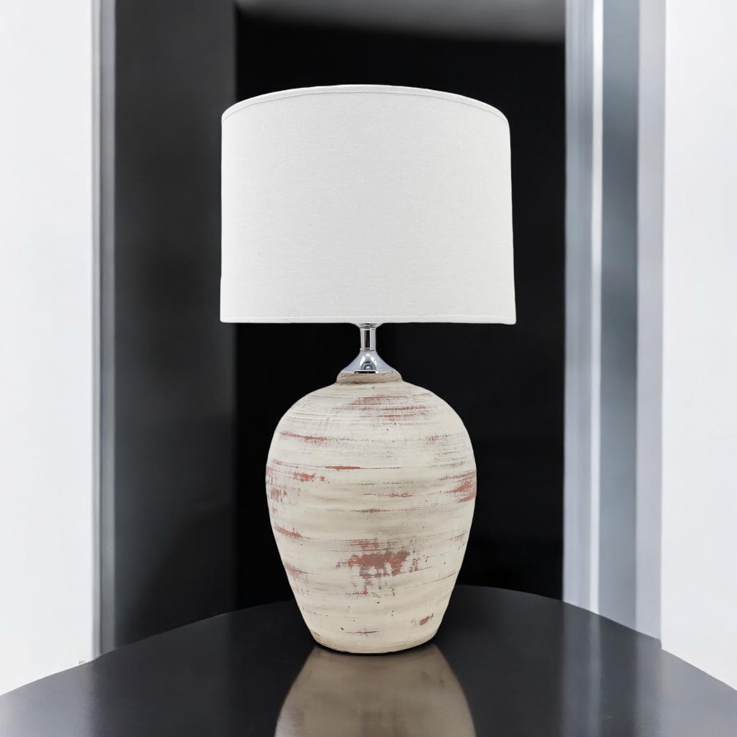 MSL Traditional Table Lamp with Inline Rocker Switch, Double Insulated, for Living Room or Bedroom