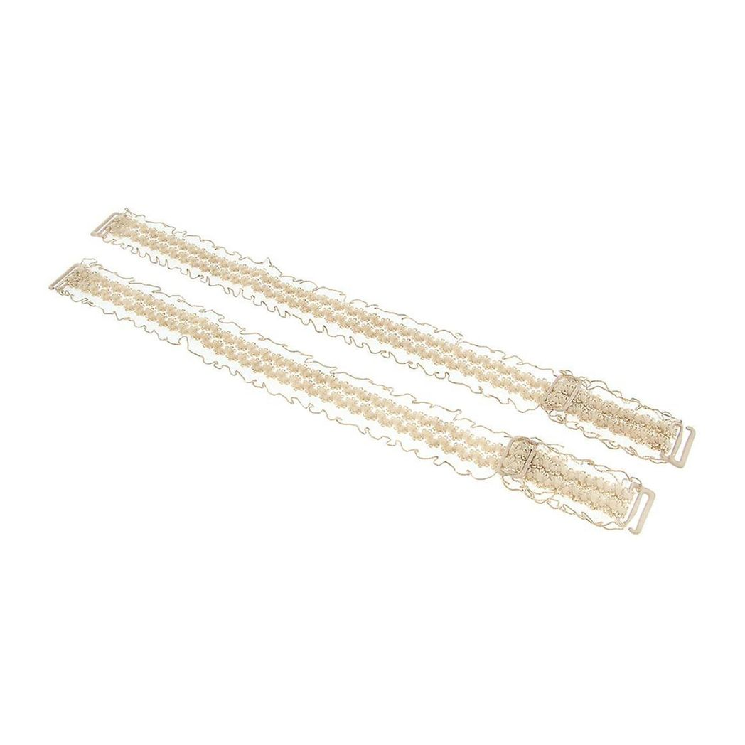 Flo Invisible Shoulder Lace Adjustable Bra Strap One Pair, Nude