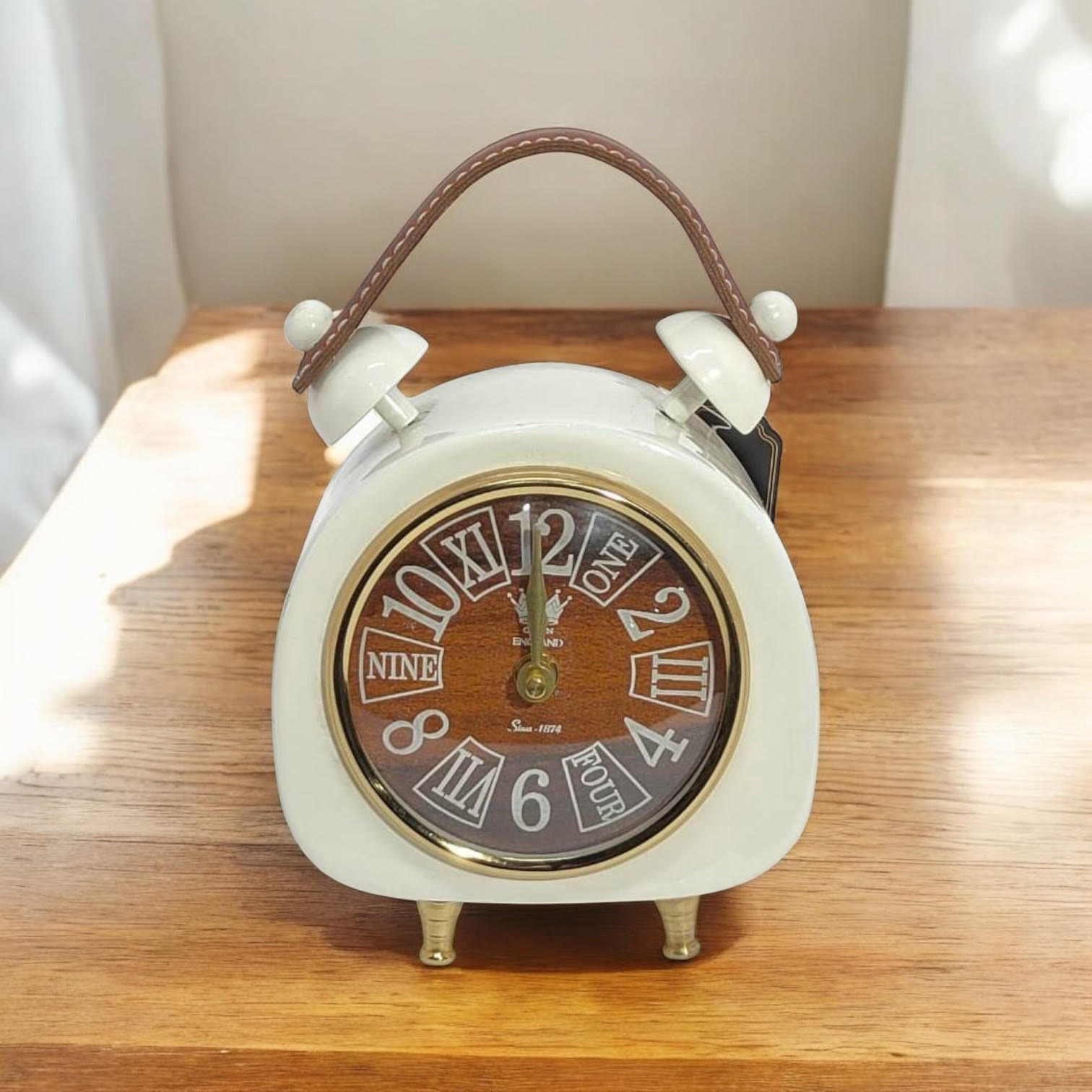 MSL Hand Finished Table Clock, 1 AA Battery Required