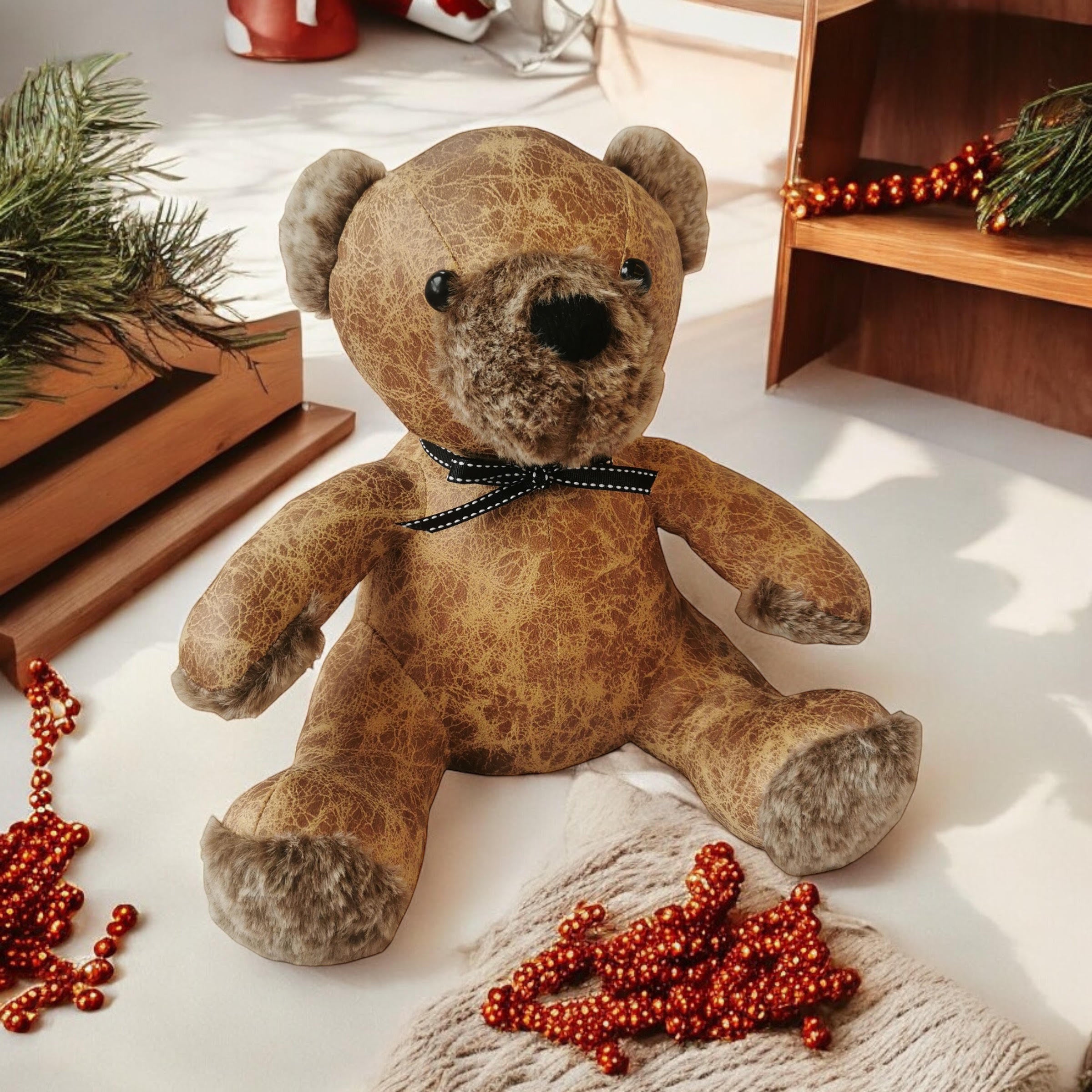 MSL 32cm Teddy Bear Door Stop 1.5kg Wipe Clean