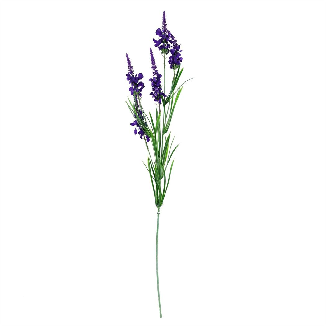 Leaf Pack of 6 Purple Larkspur Artificial Stems 80cm Silk Flowers