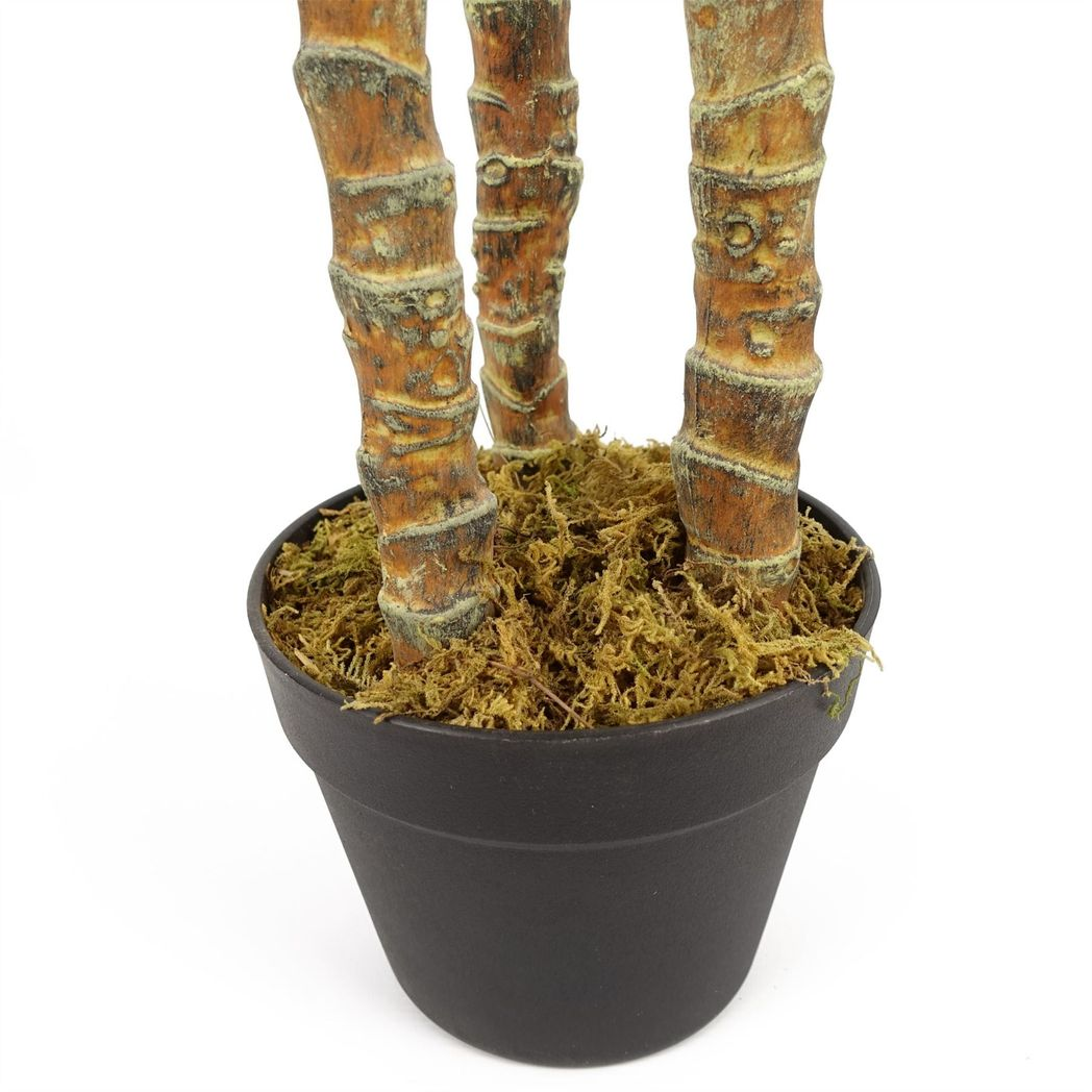 Leaf 170cm Artificial XL Triple Yukka Tree Plant, Spiky Realistic Plant in Plastic Pot