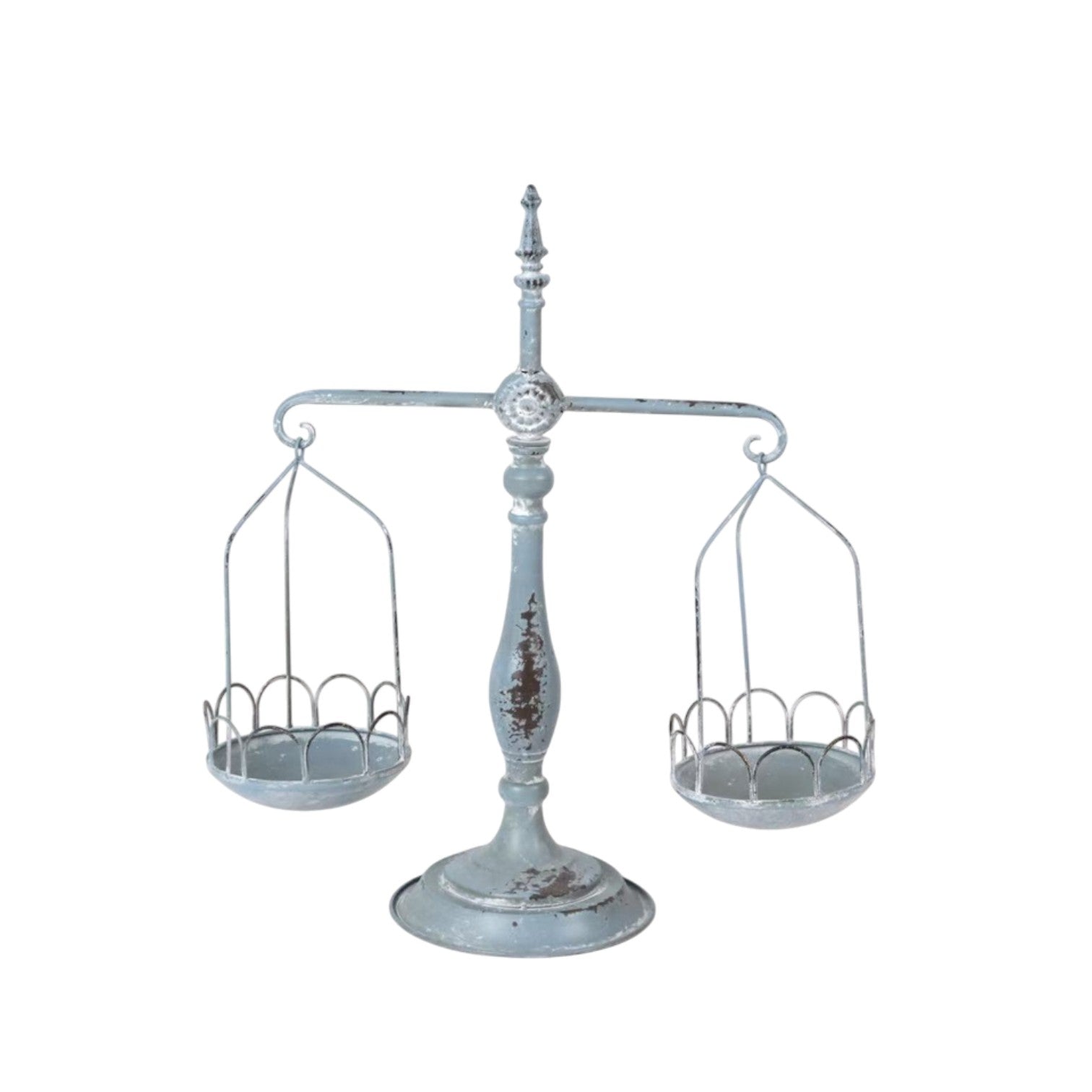 Decorative Cream Metal Scales 50cm