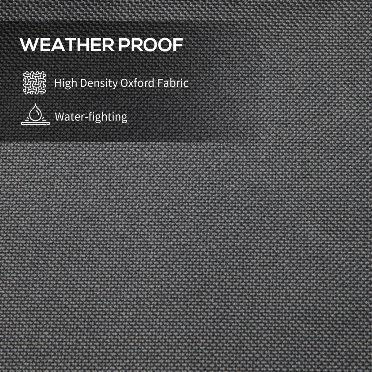 Outsunny Parasol Cover, Patio Cantilever Cover, Banana Umbrella Protector Grey