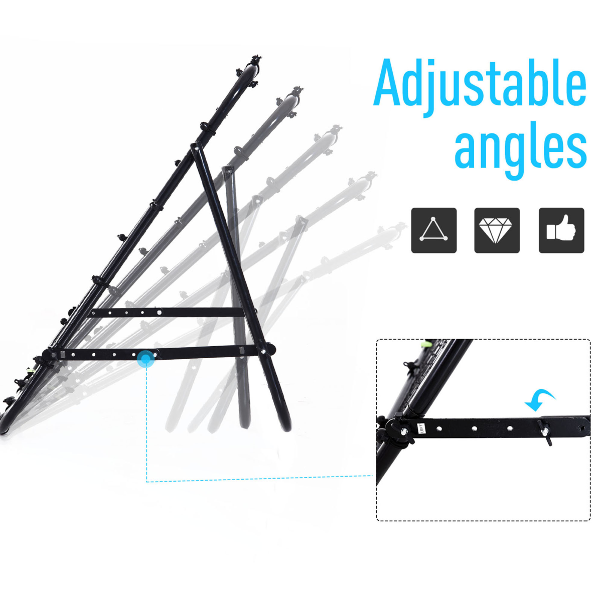 Adjustable Football Rebounder Net Training Aid for Kids and Adults