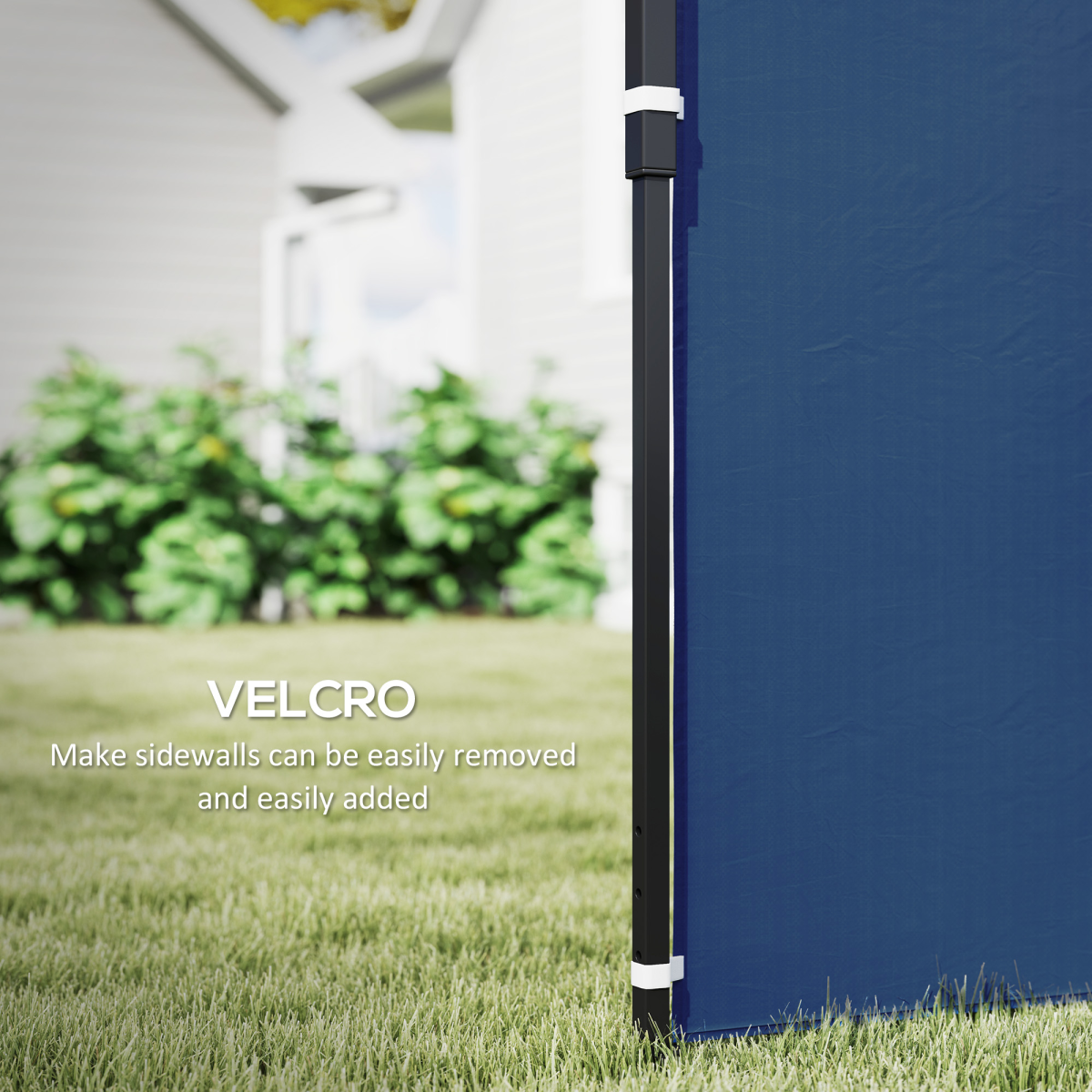 Outsunny 2-Pack Blue Gazebo Side Panels for 3x3m/3x6m Canopy