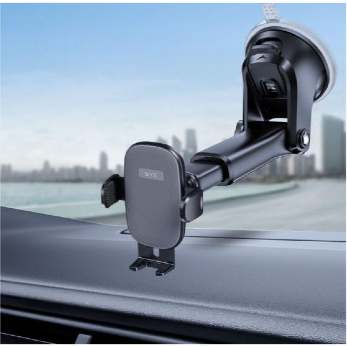 WYE Suction Cup Car Phone Holder for Dashboard & Windshield, 360°