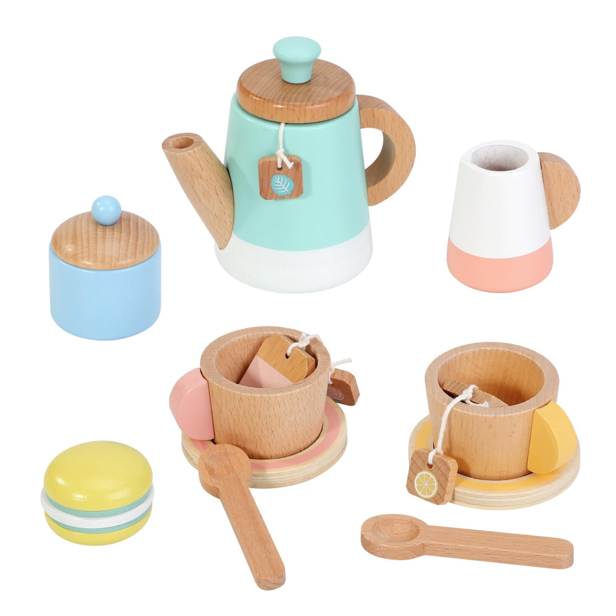 SOKA Play Imagine Learn Pretend Play Tea Set, 16-Piece Complete Set