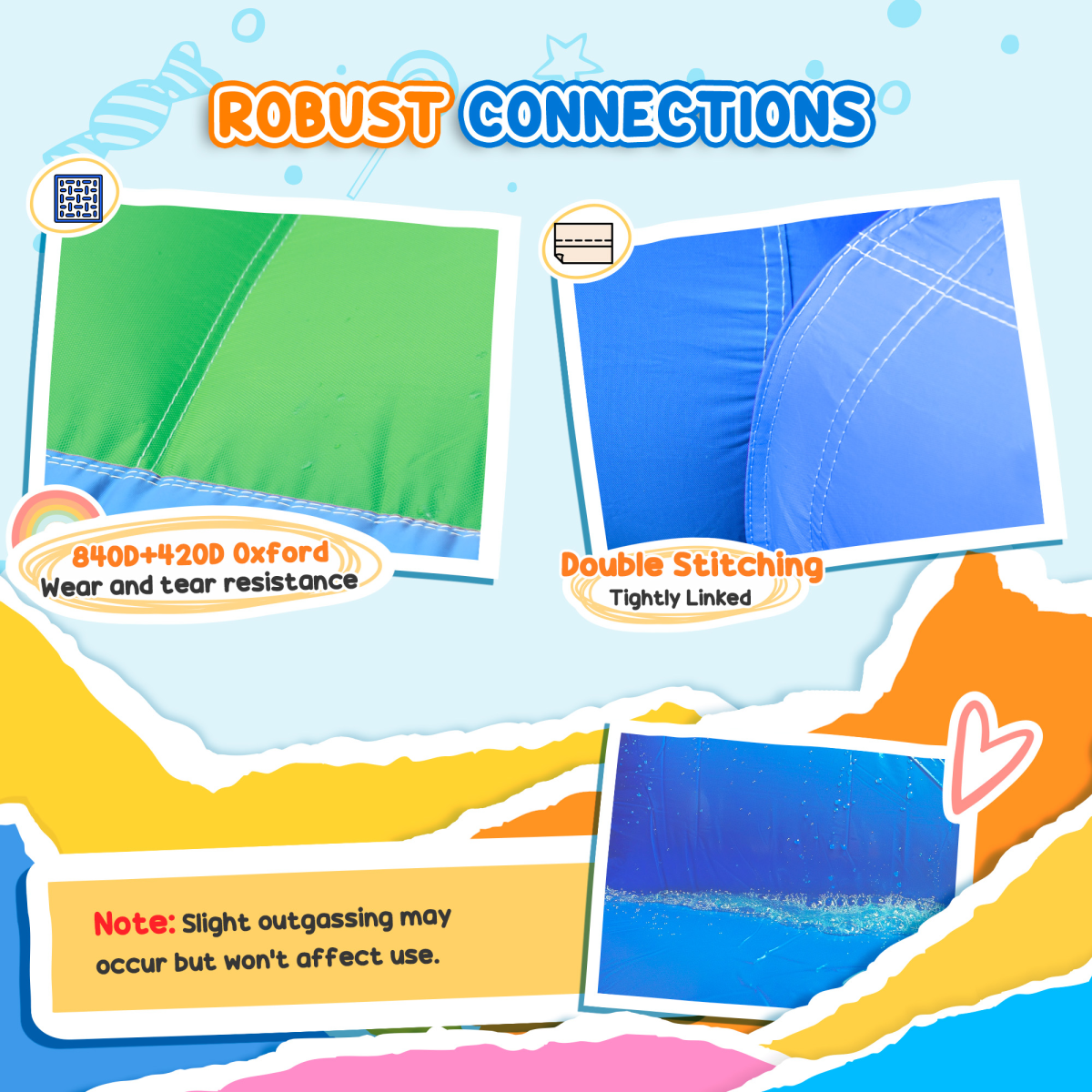 AIYAPLAY 5-in-1 Inflatable Bouncy Castle, 550W Blower Included