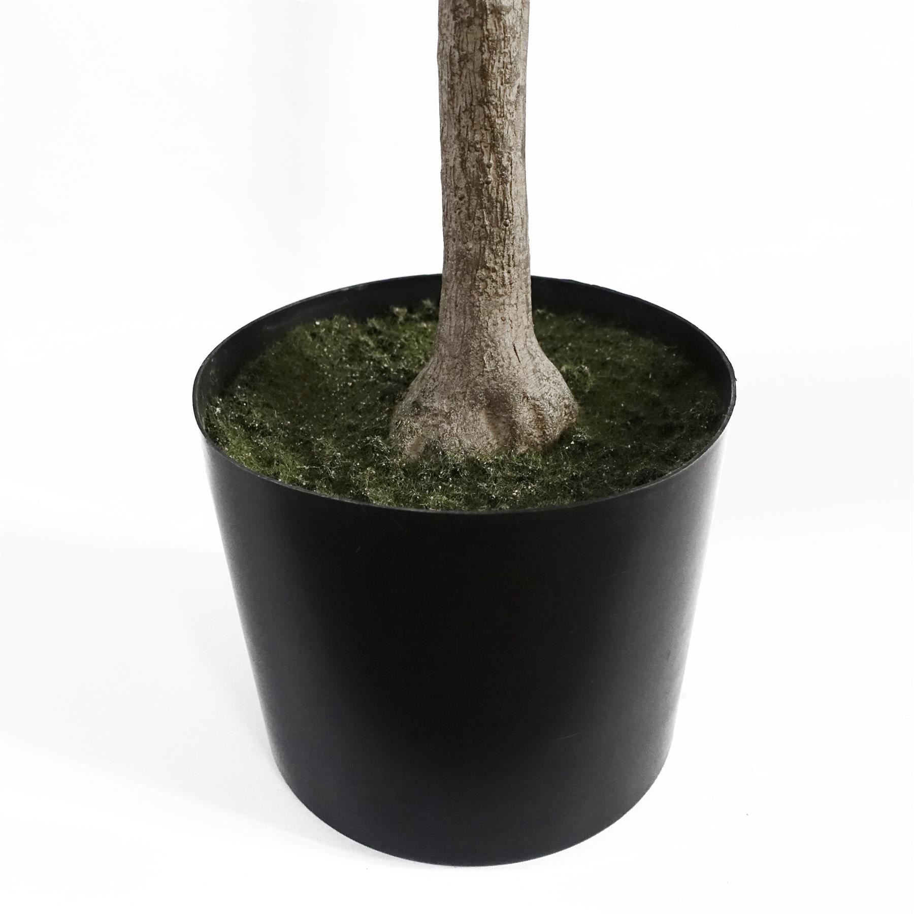 Leaf 120cm Artificial Lemon Tree in Weighted Plastic Pot, Premium Quality, Ready to Display