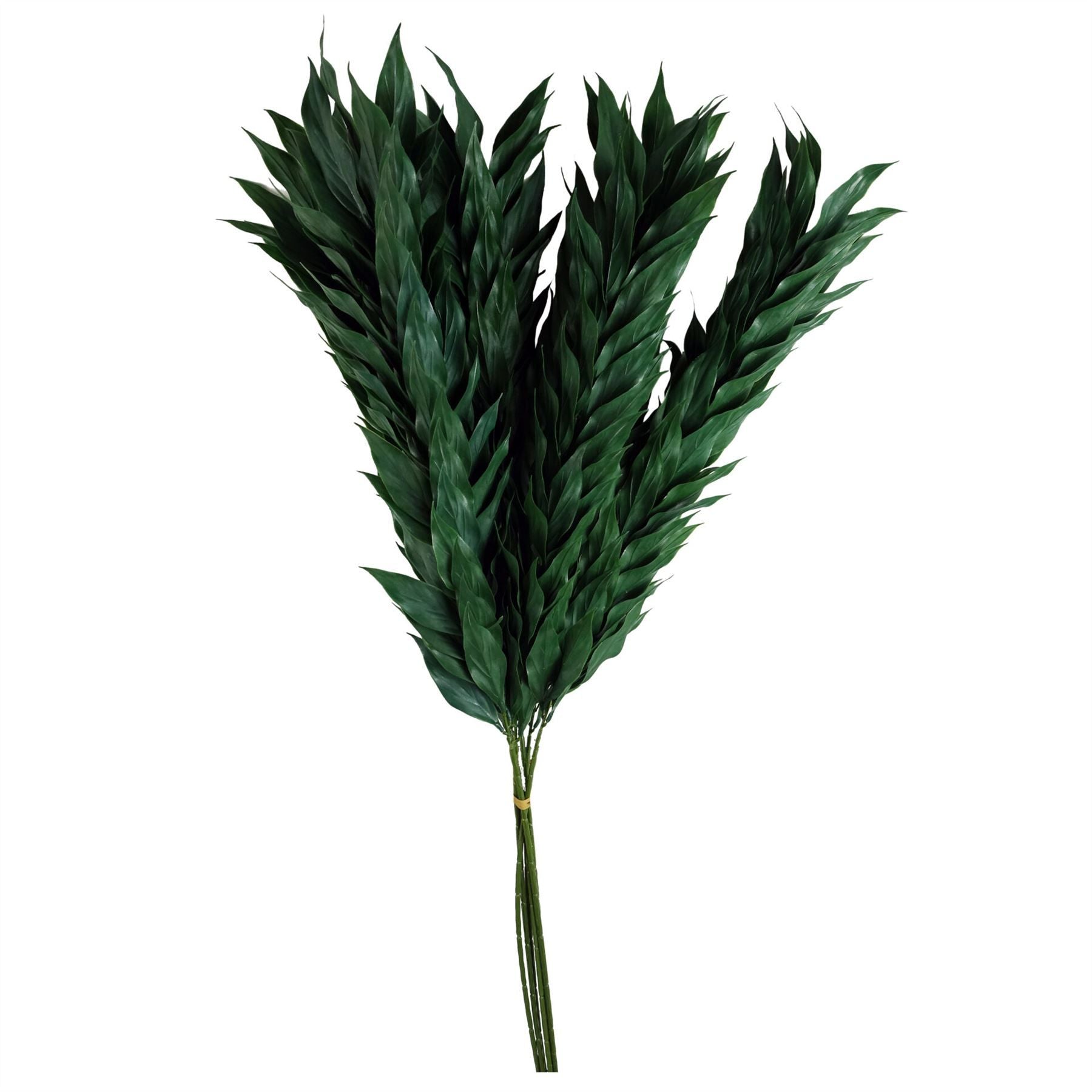 Pack of 6 Artificial Plastic Decorative Leaf Spray, 100cm, Leaf Brand