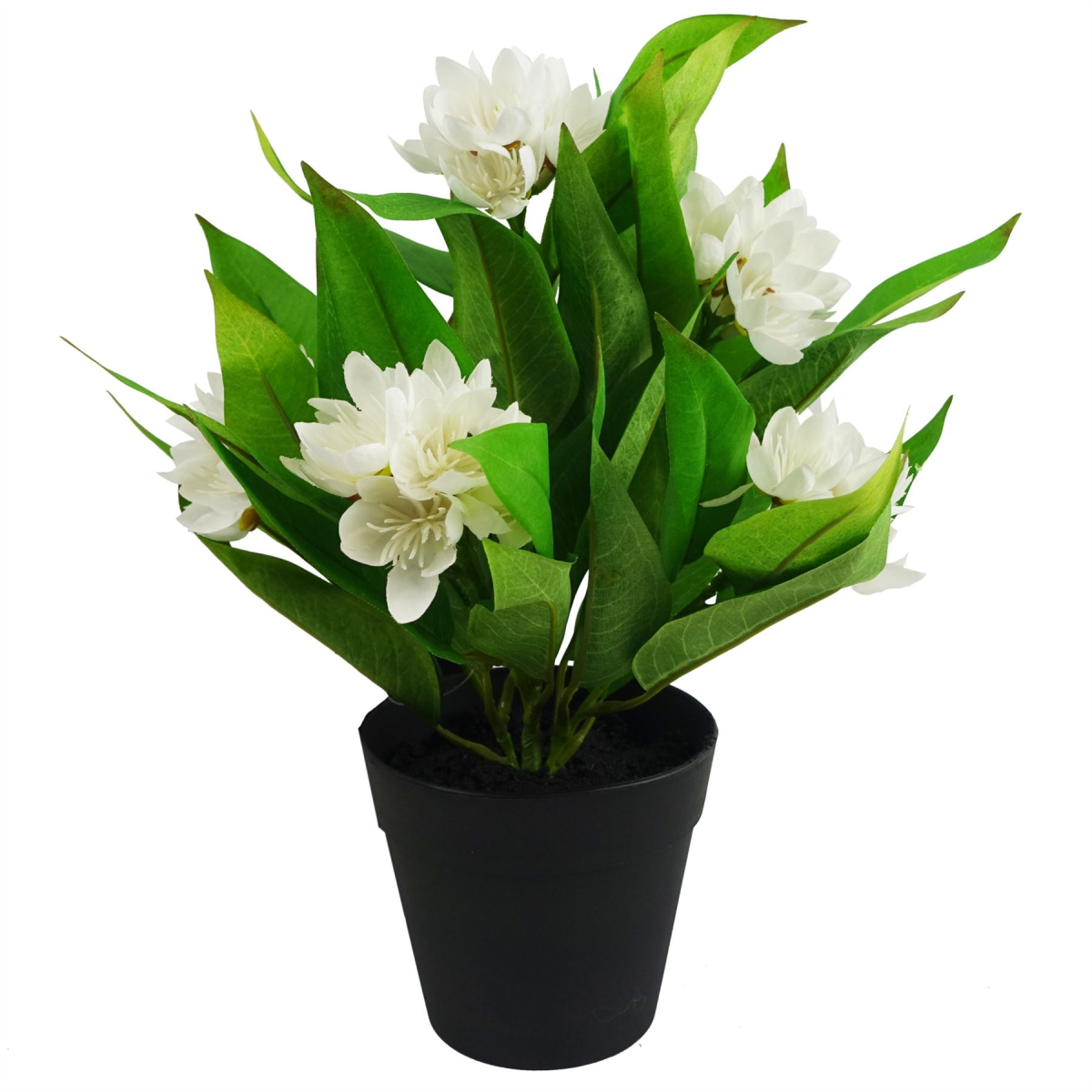 Leaf Pack of 3 Artificial Freesia Plants, Pink, Blue and White, 18cm