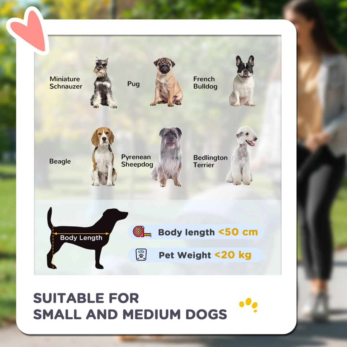PawHut One-click Foldable Pet Stroller with Mesh Windows for Small Pets