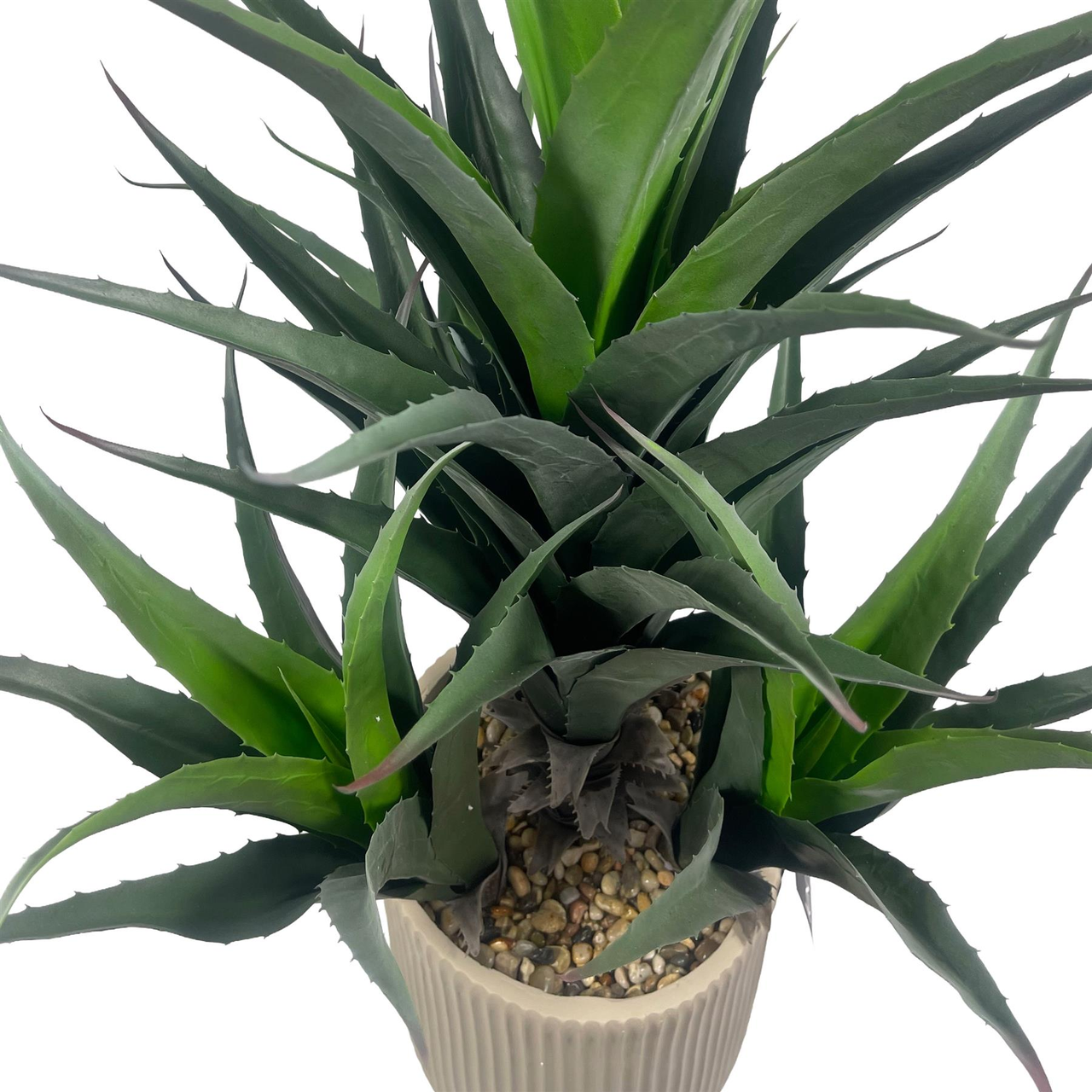 113cm Artificial Yucca Display in Decorative Planter, Artificial Plant in Pot