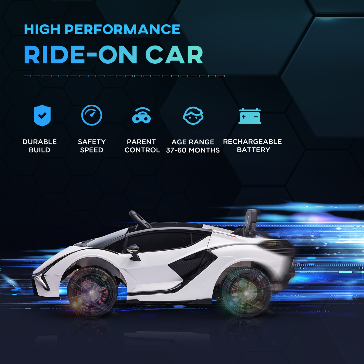 Licensed Lamborghini SIAN 12V Kids Ride On Car with Remote Control