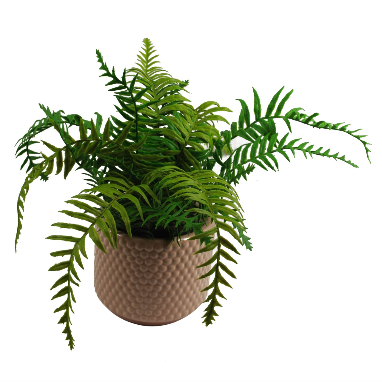 Dusty Pink Raised Dots Ceramic Plant Pot 15 x 15 x 12.5cm, Indoor Use Only