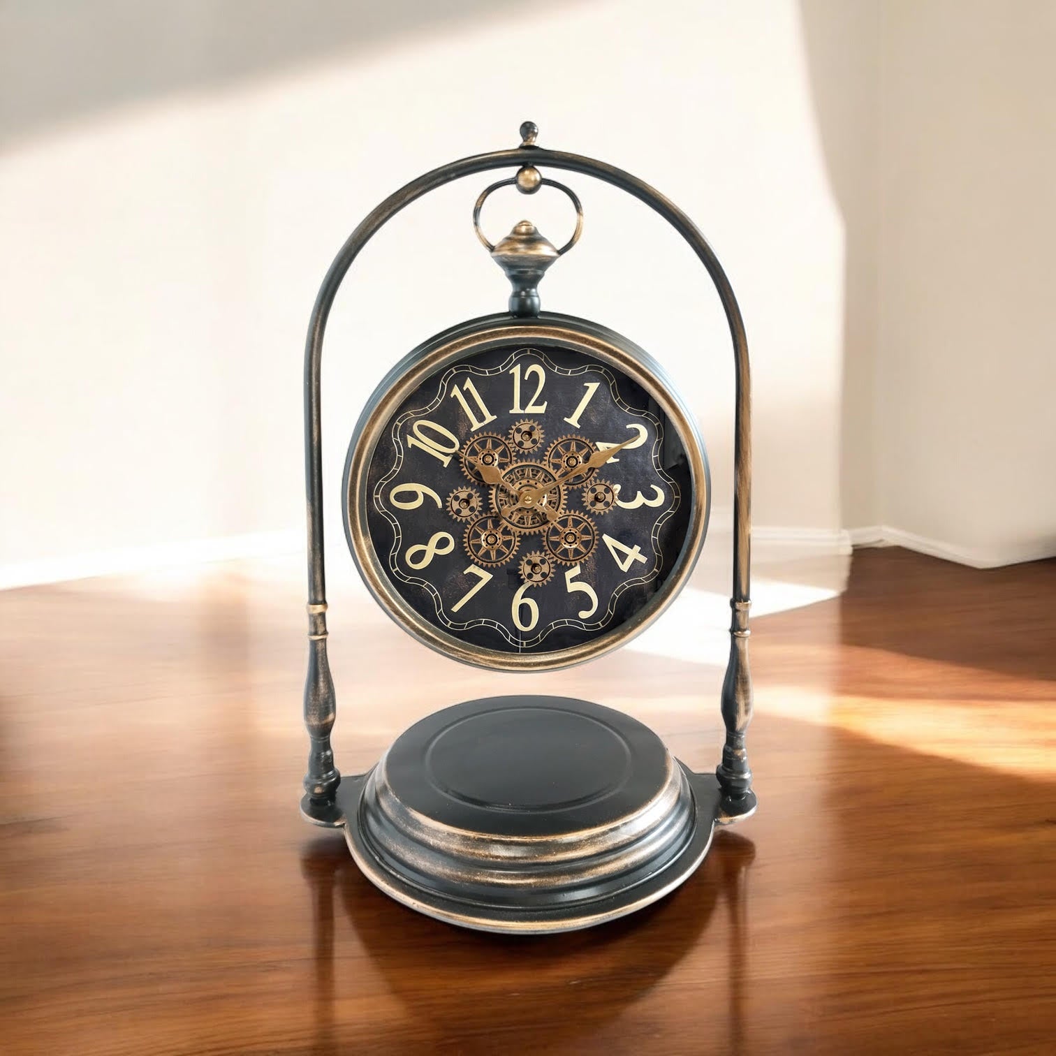 MSL 67cm Hand Finished Gear Clock for 1 AA Battery