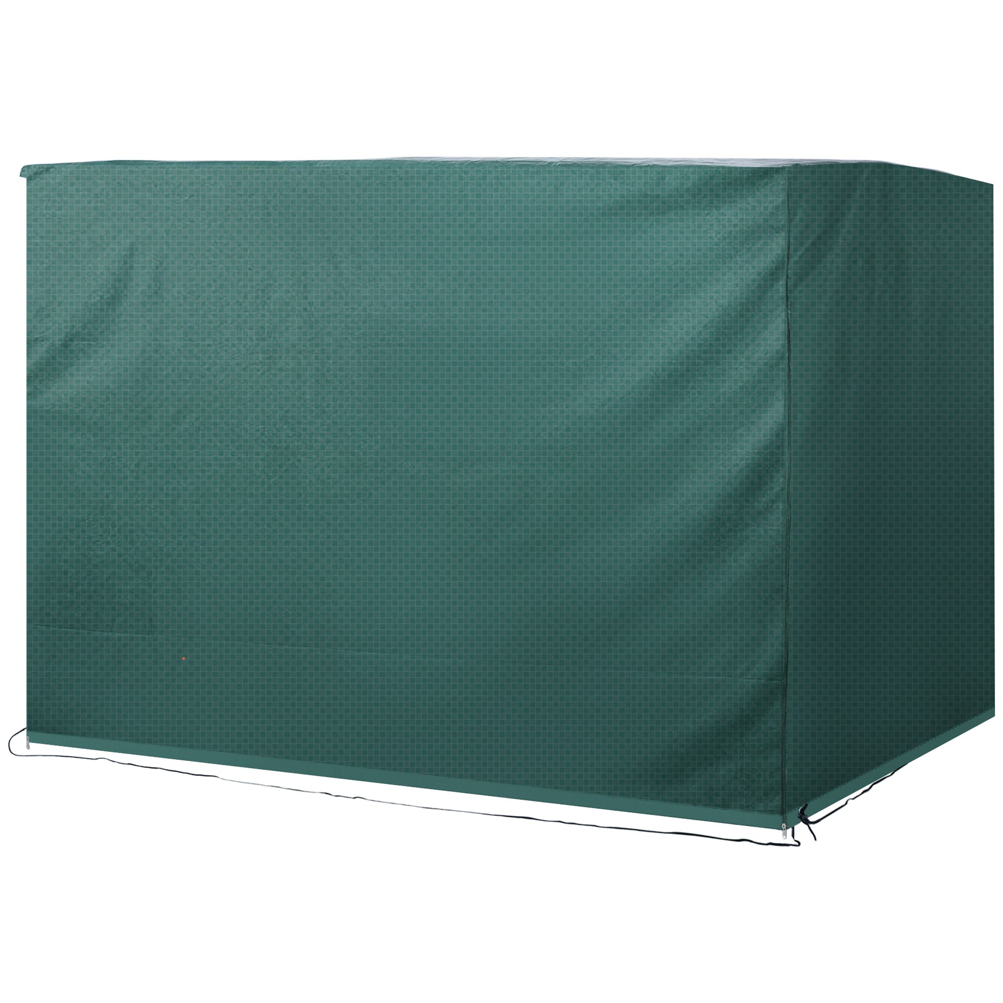 Outsunny Large Outdoor Swing Chair Cover, Heavy-Duty PE, Dark Green, 215 x 155 x 150 cm