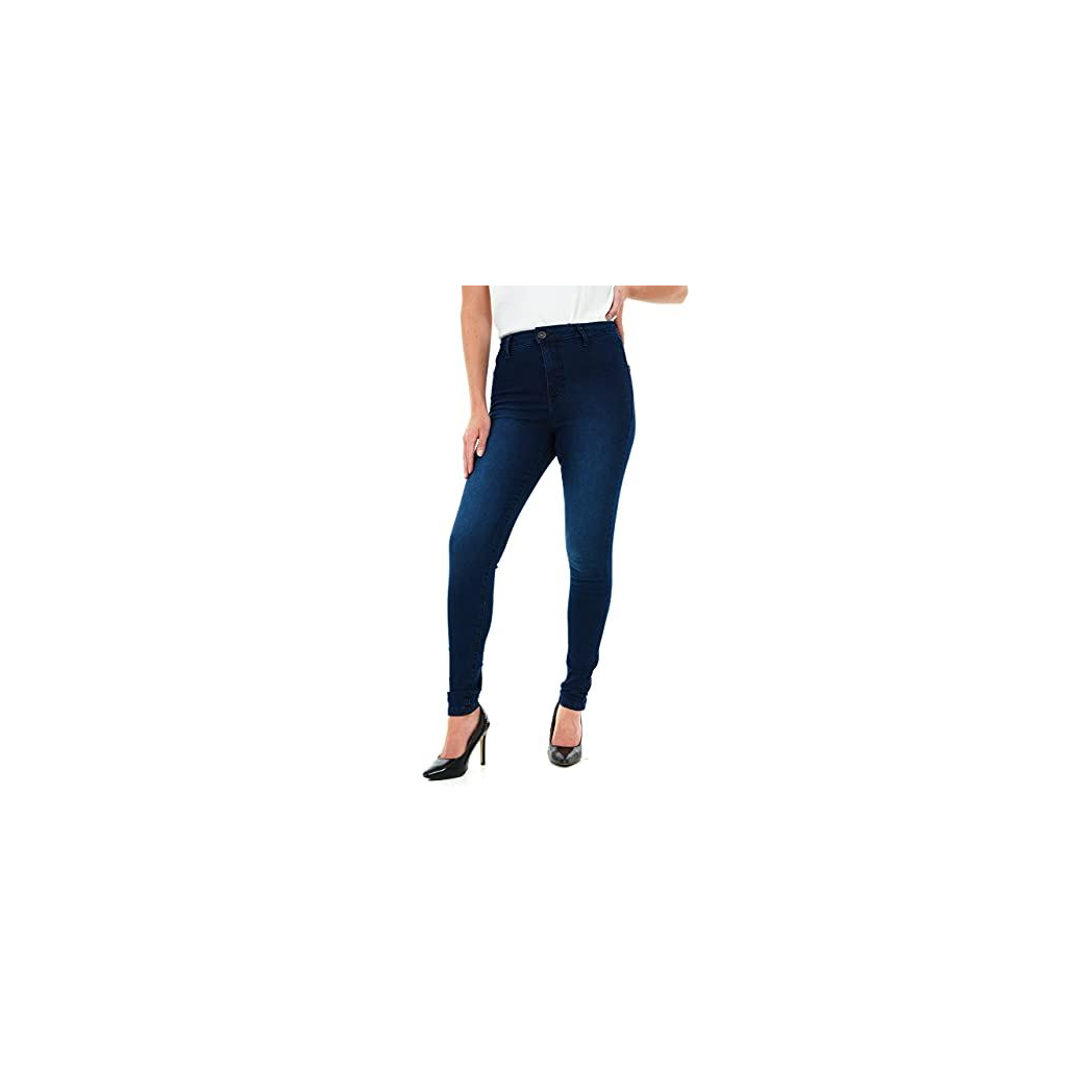 M17 Ladies High Waisted Skinny Fit Dark Wash Denim Jeans
