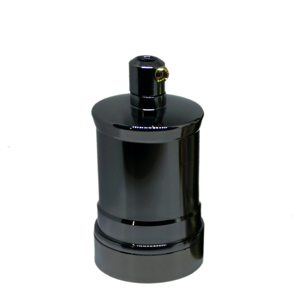 Black E27 Vintage Industrial Aluminum Bulb Holder, 110-250V 10A
