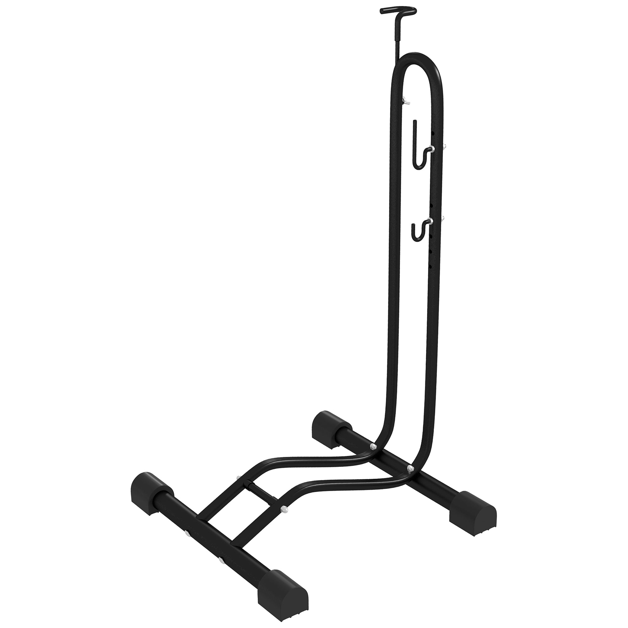 SPORTNOW Vertical & Horizontal Bike Rack for 6-28 in & 700c Bikes, Black