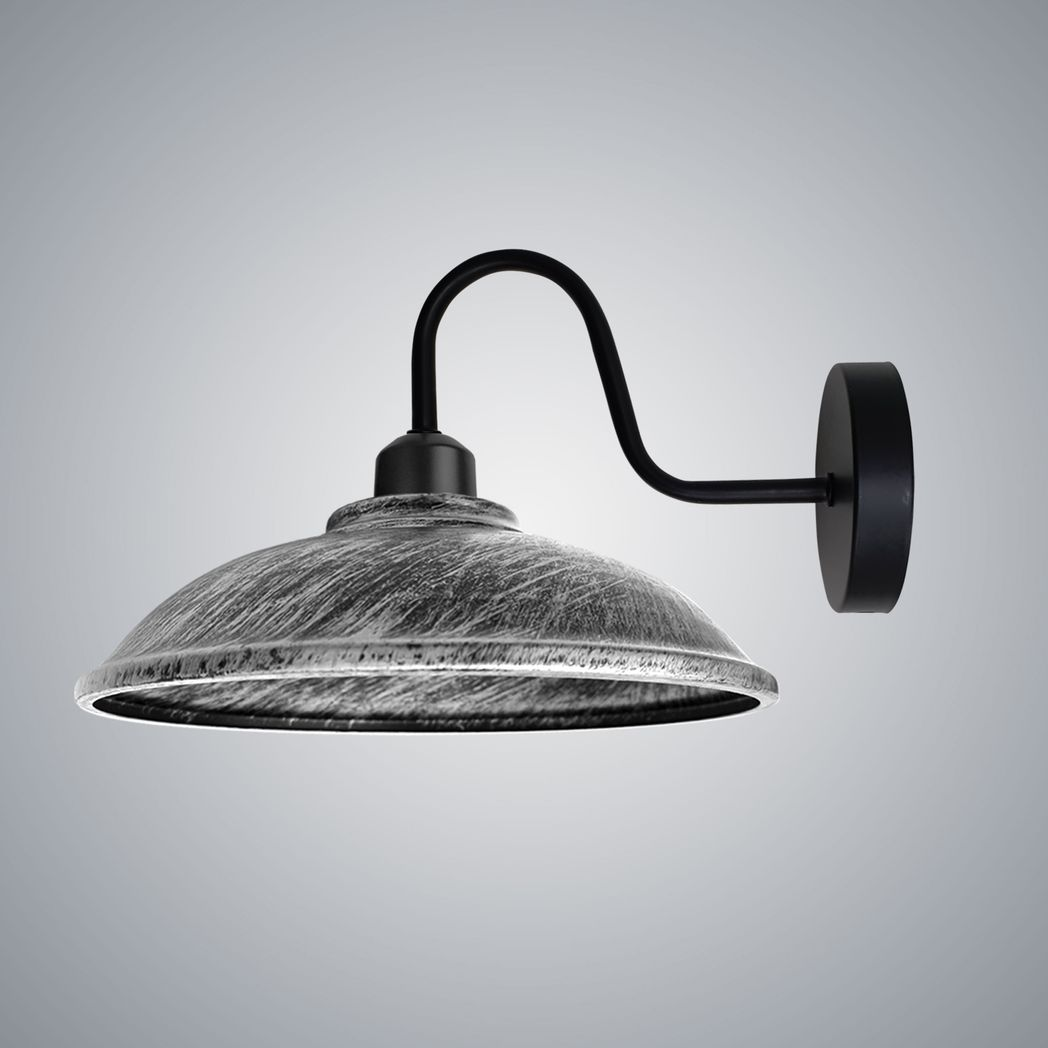 Vintage Metal Wall Sconce Light, E27 Base, Dimmable Indoor