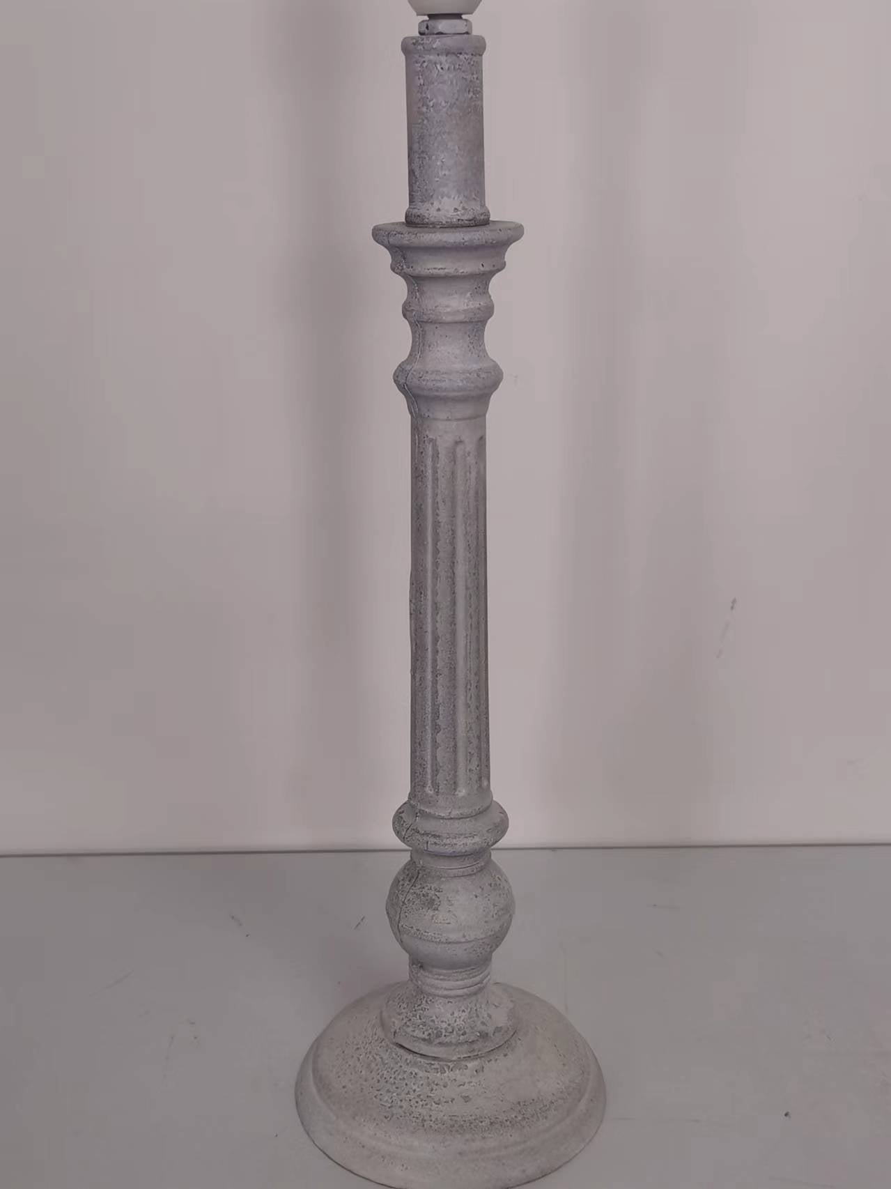 MSL 54cm Traditional Table Lamp Base and Linen Shade with Inline Rocker Switch, Double Insulated