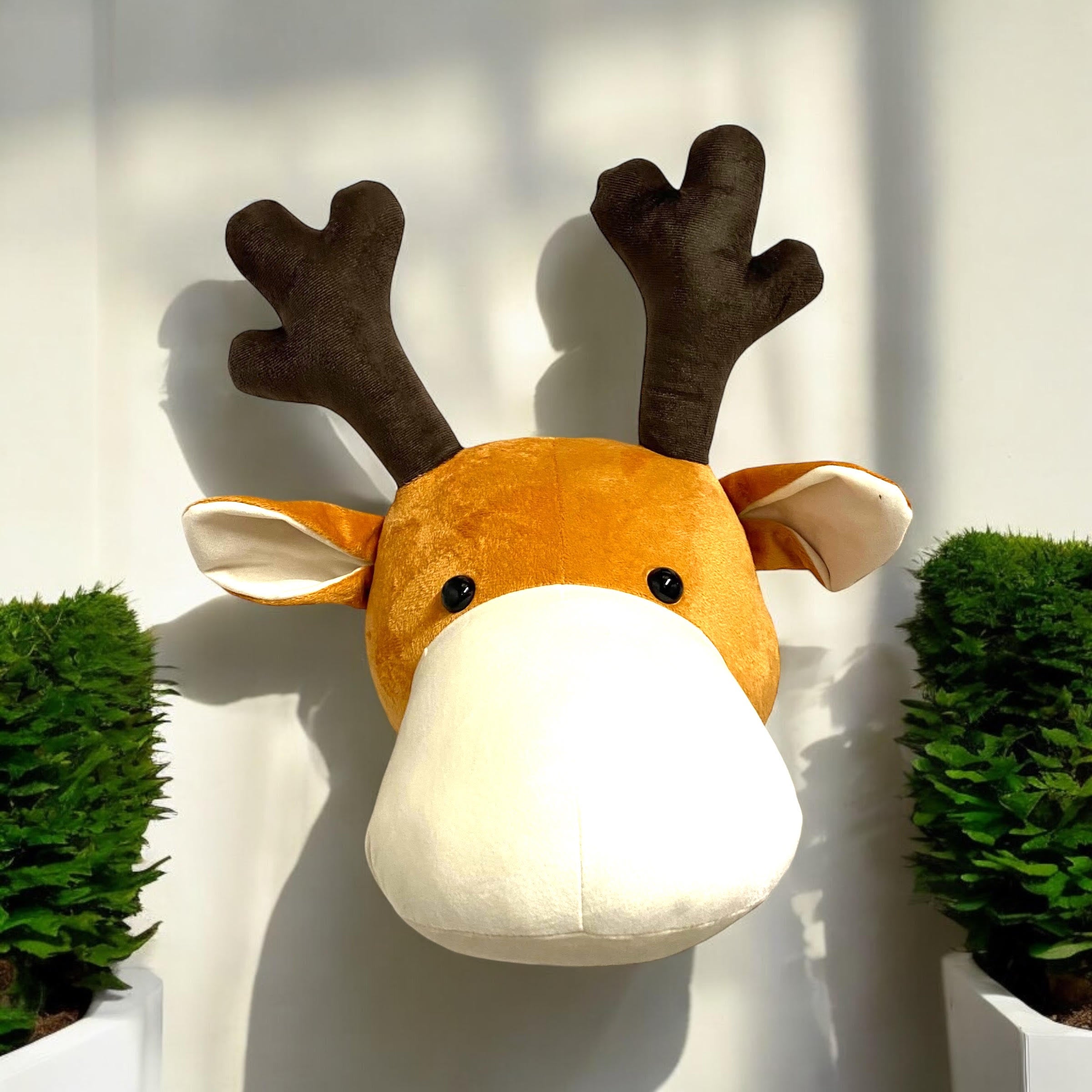 MSL 26cm Multi-Colored Reindeer Head Wall Hanger