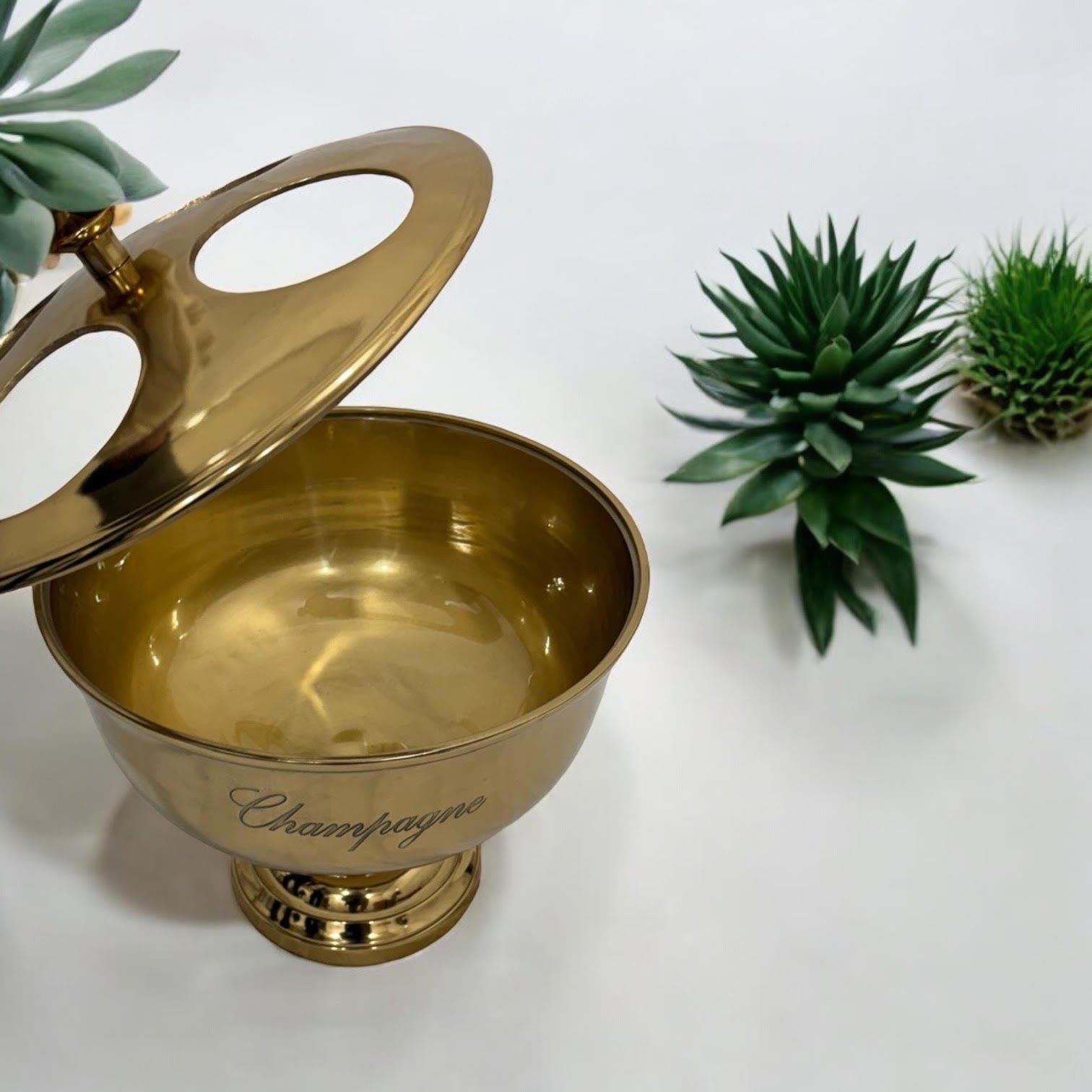 36cm Nickel Plated 4 Bottle Champagne Bucket