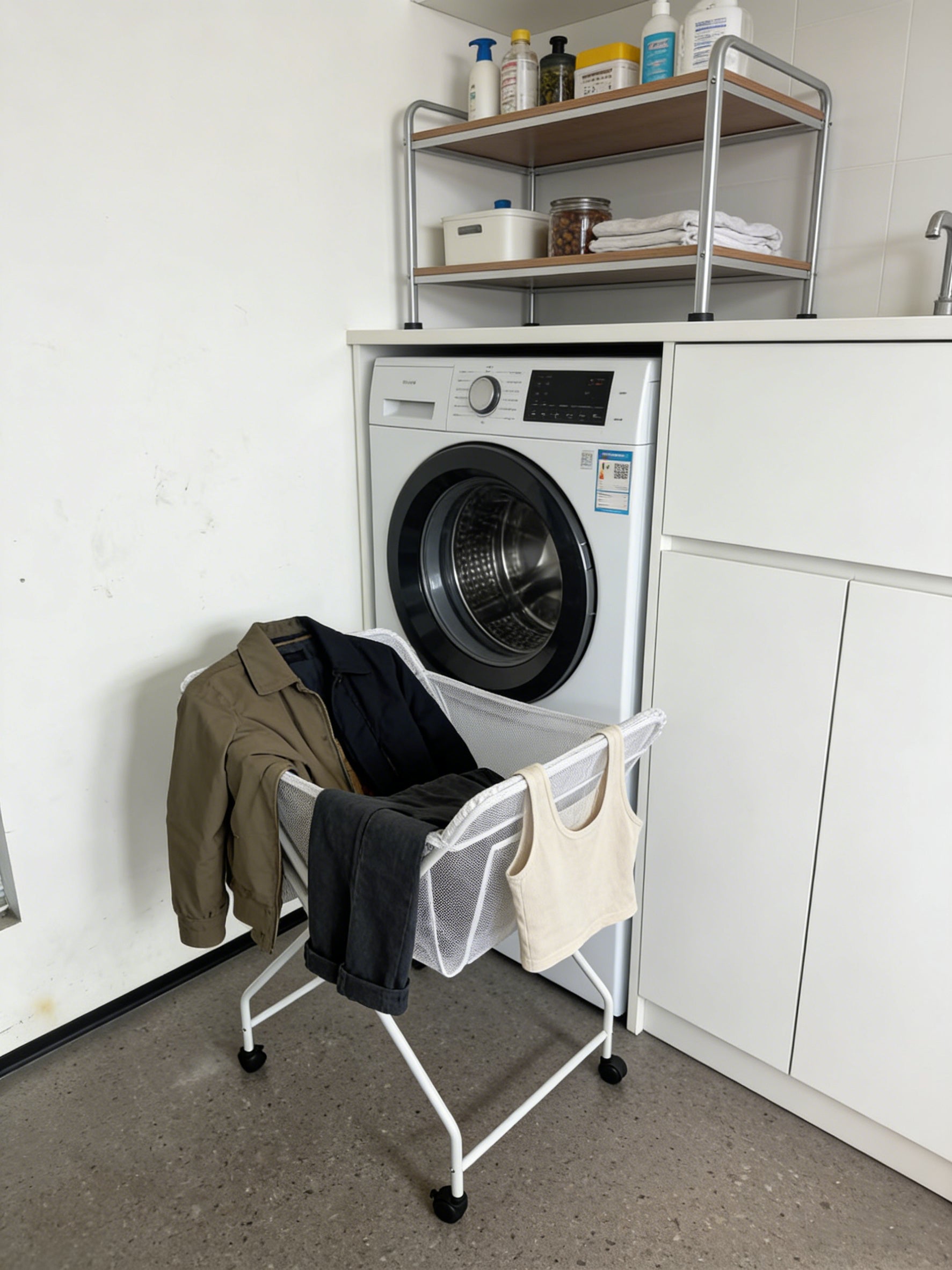 Avilo No Bend Laundry Trolley for Carrying Heavy Laundry