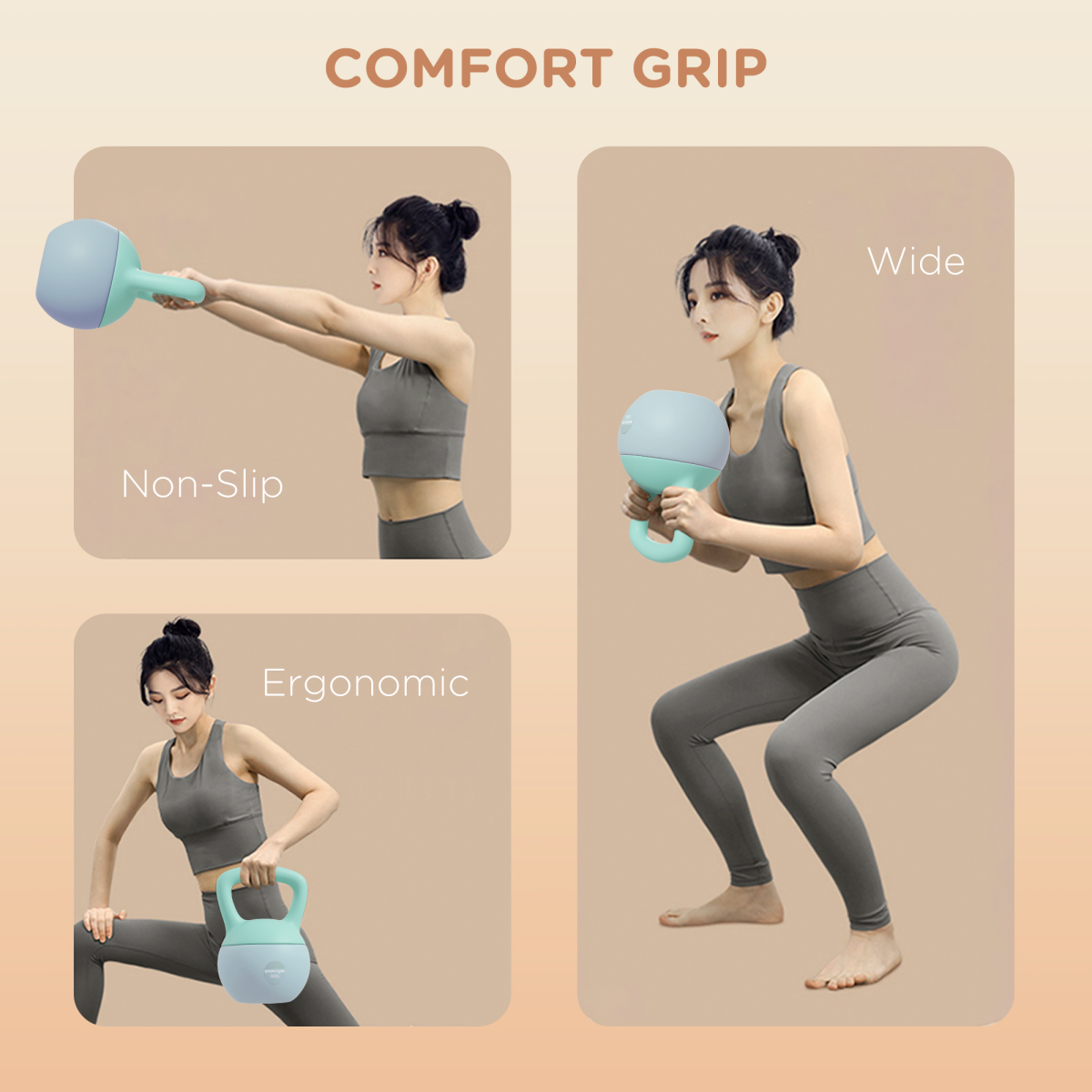 SPORTNOW 6kg Soft Body Kettlebell with Non-Slip Handle
