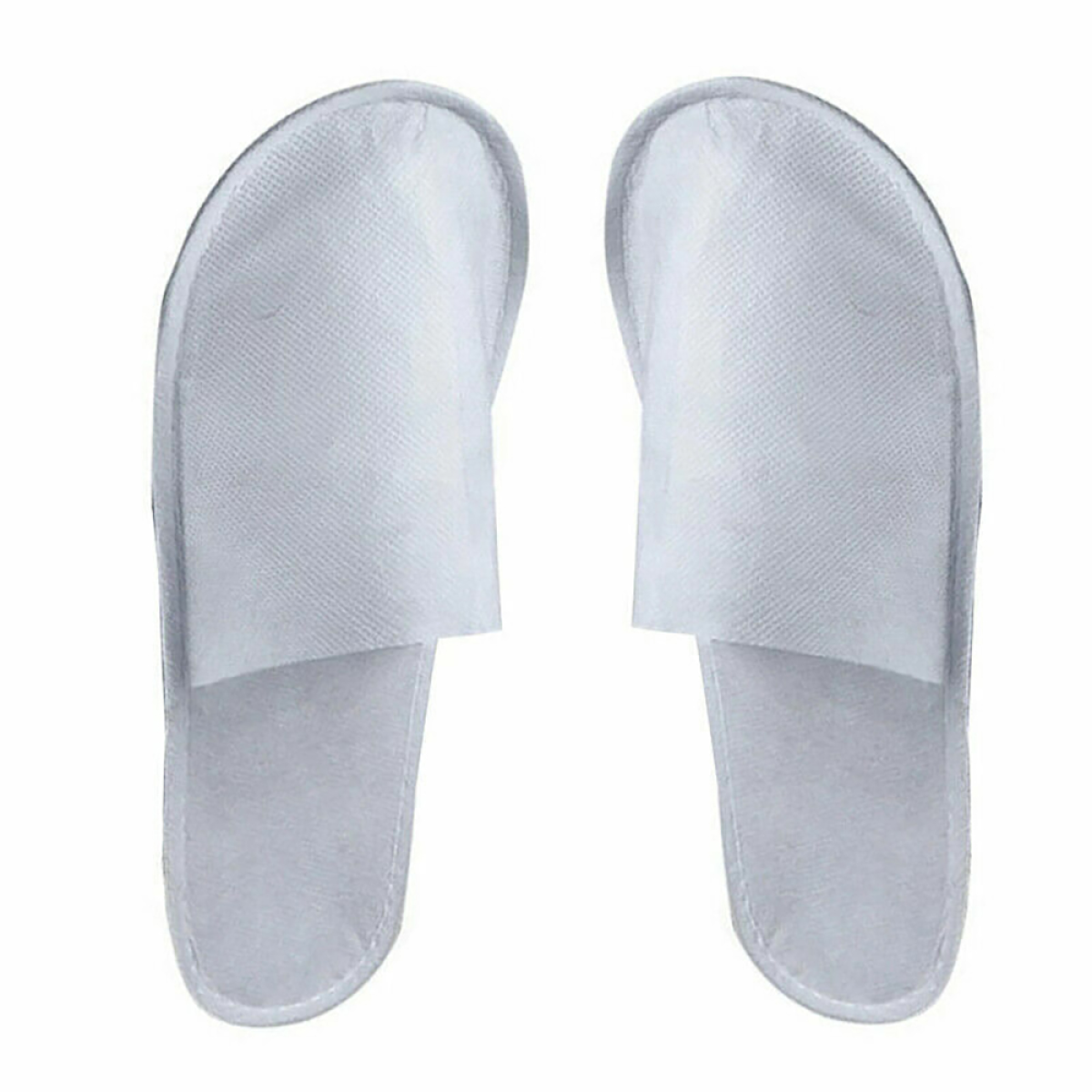 20 Pairs Disposable Terry Towelling Slippers for Spa Hotel Guests, Closed Toe Bulk Pack
