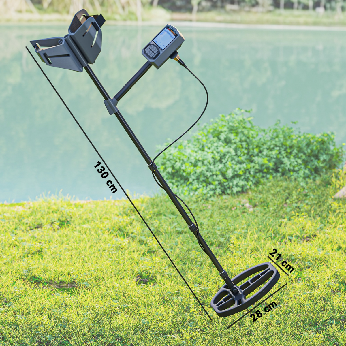 Outsunny Metal Detector with DSP Chip, LCD & 5 Detection Modes